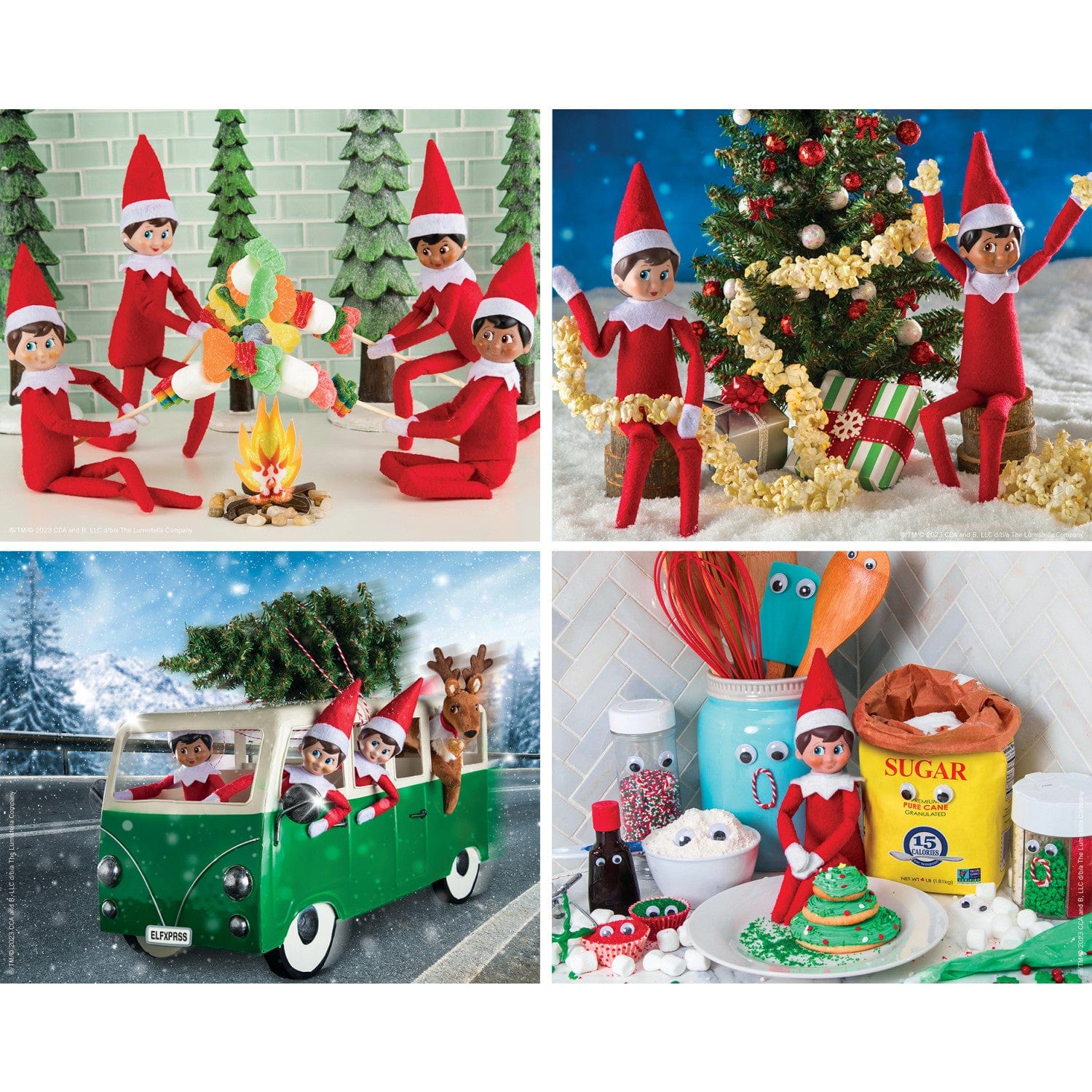 Elf on the Shelf 4-Pack 100 Piece Jigsaw Puzzles - V2 - Image 2