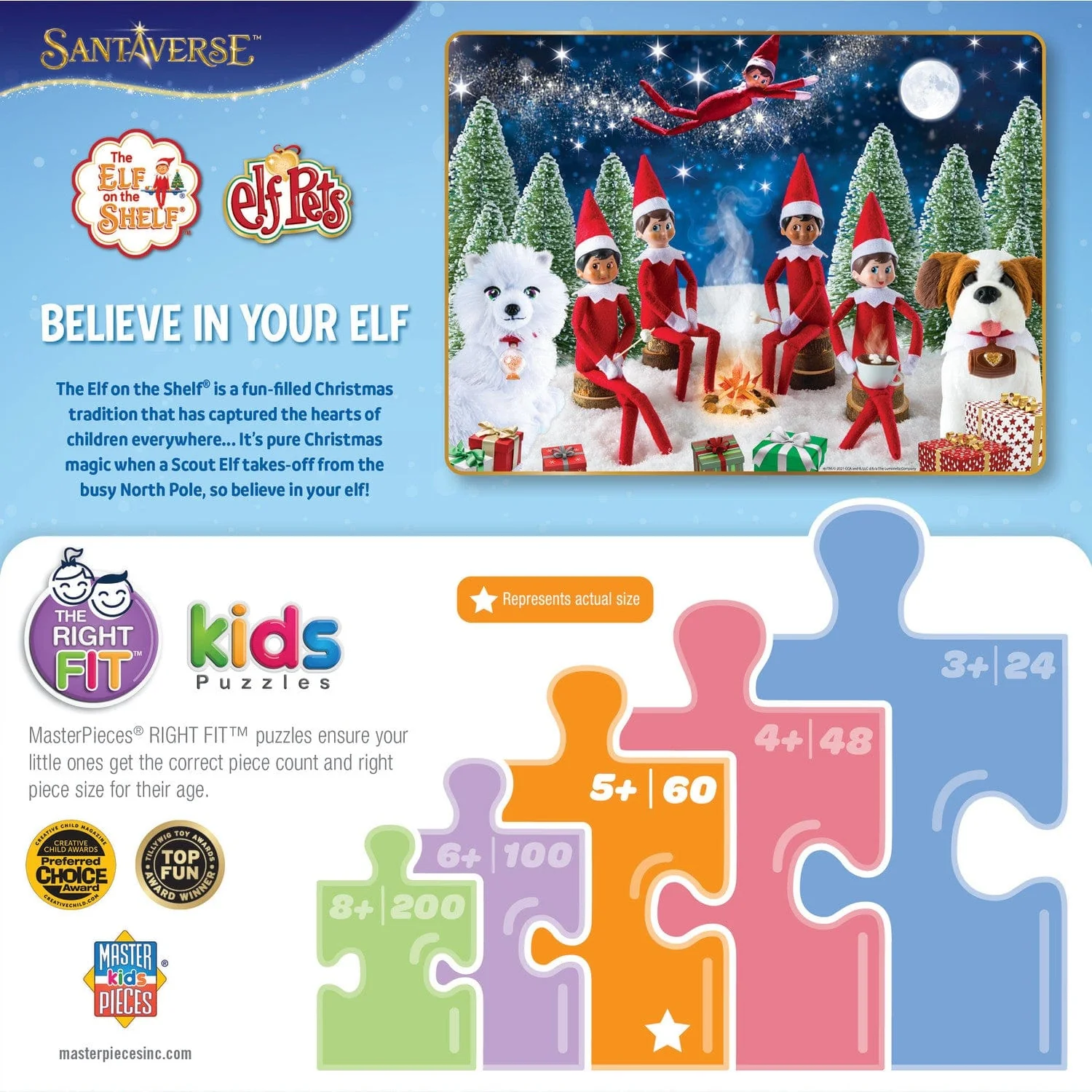 Elf on the Shelf - Believe in Your Elf 60 Piece Jigsaw Puzzle - Image 3