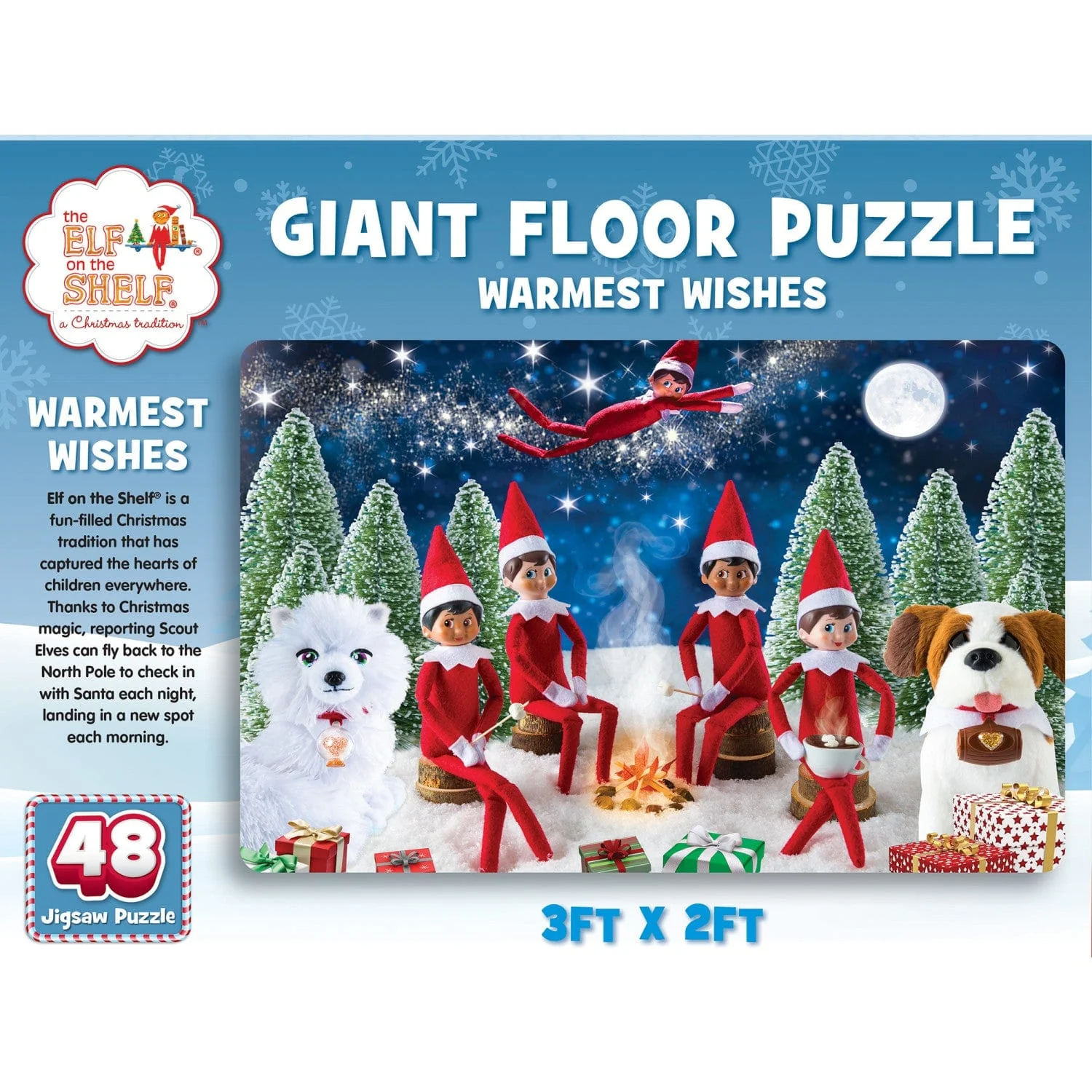 Elf on the Shelf Warmest Wishes 48 Piece Floor Jigsaw Puzzle - Image 3