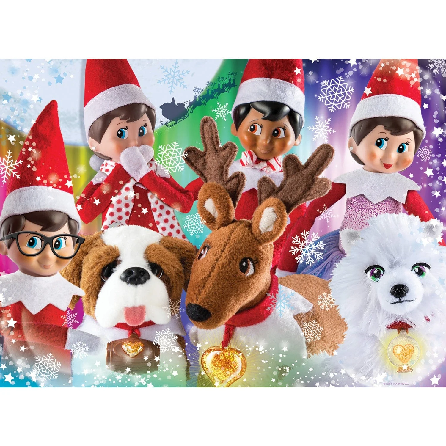 Elf on the Shelf - Friends Fur-Ever 100 Piece Jigsaw Puzzle - Image 2