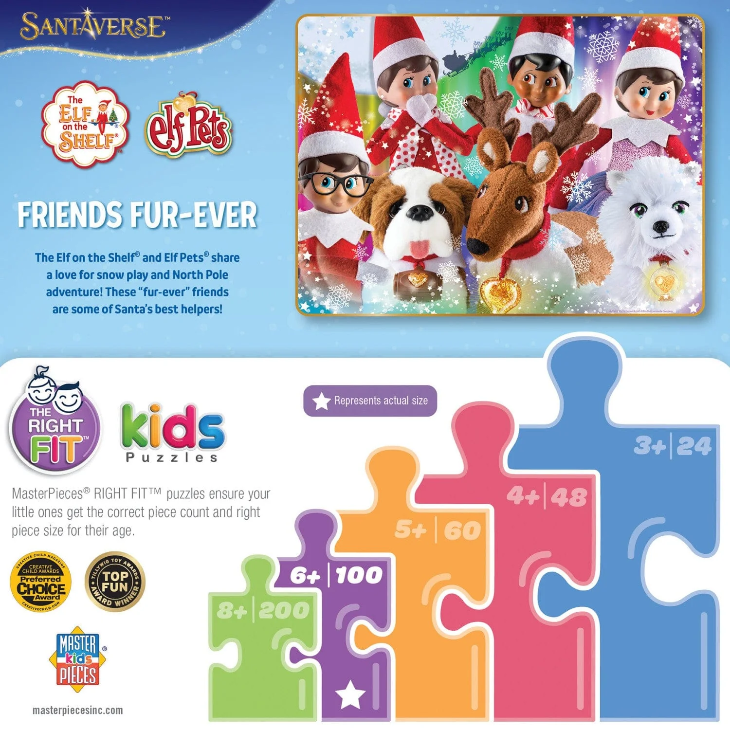 Elf on the Shelf - Friends Fur-Ever 100 Piece Jigsaw Puzzle - Image 3