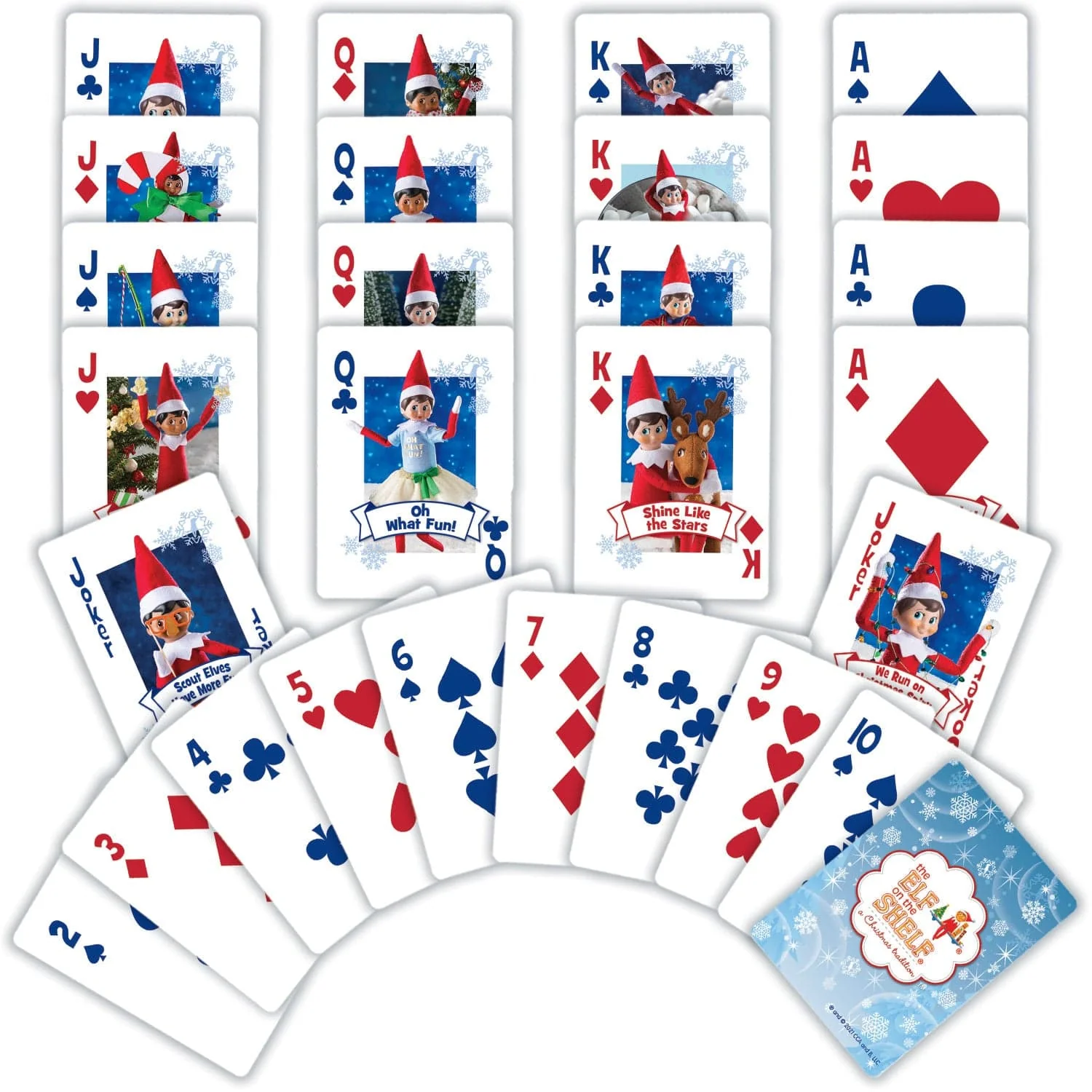 Elf on the Shelf Jumbo Playing Cards - Image 2