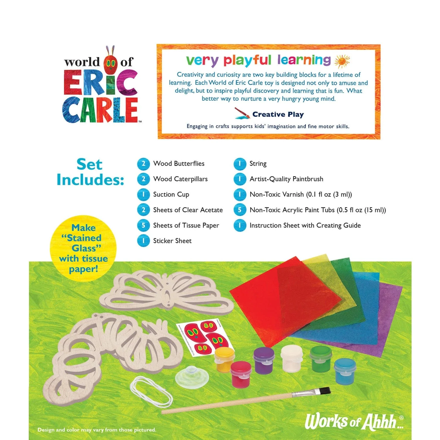 Eric Carle - Suncatcher Wood Paint Kit - Image 3