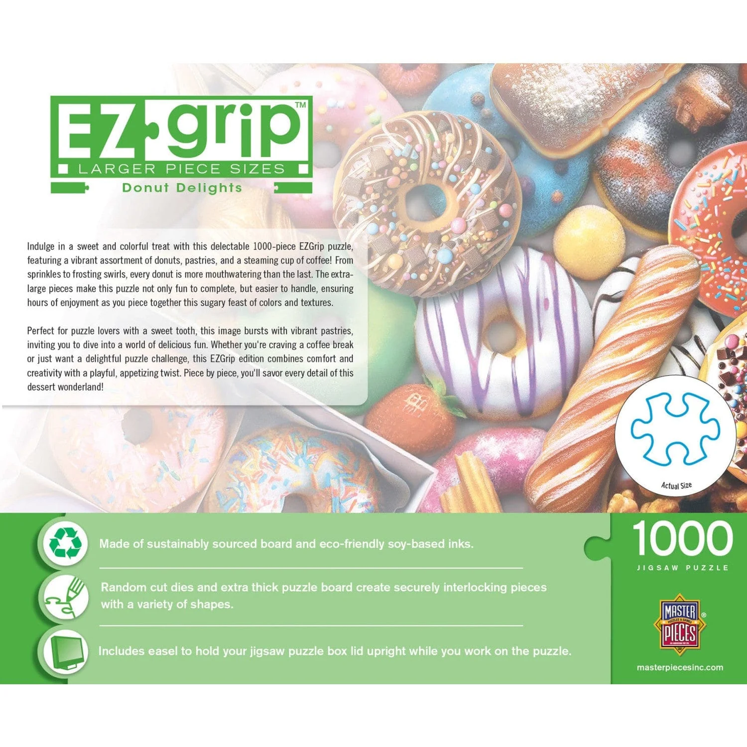 EZ Grip - Donut Delights 1000 Piece Jigsaw Puzzle - Image 3