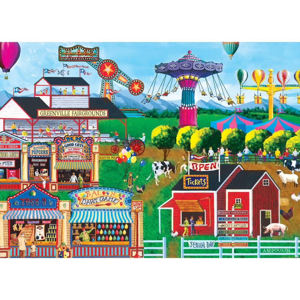 Fairs & Festivals - All's Fair 1000 Piece Jigsaw Puzzle - Image 2