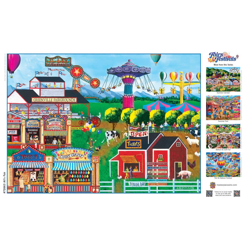 Fairs & Festivals - All's Fair 1000 Piece Jigsaw Puzzle - Image 4