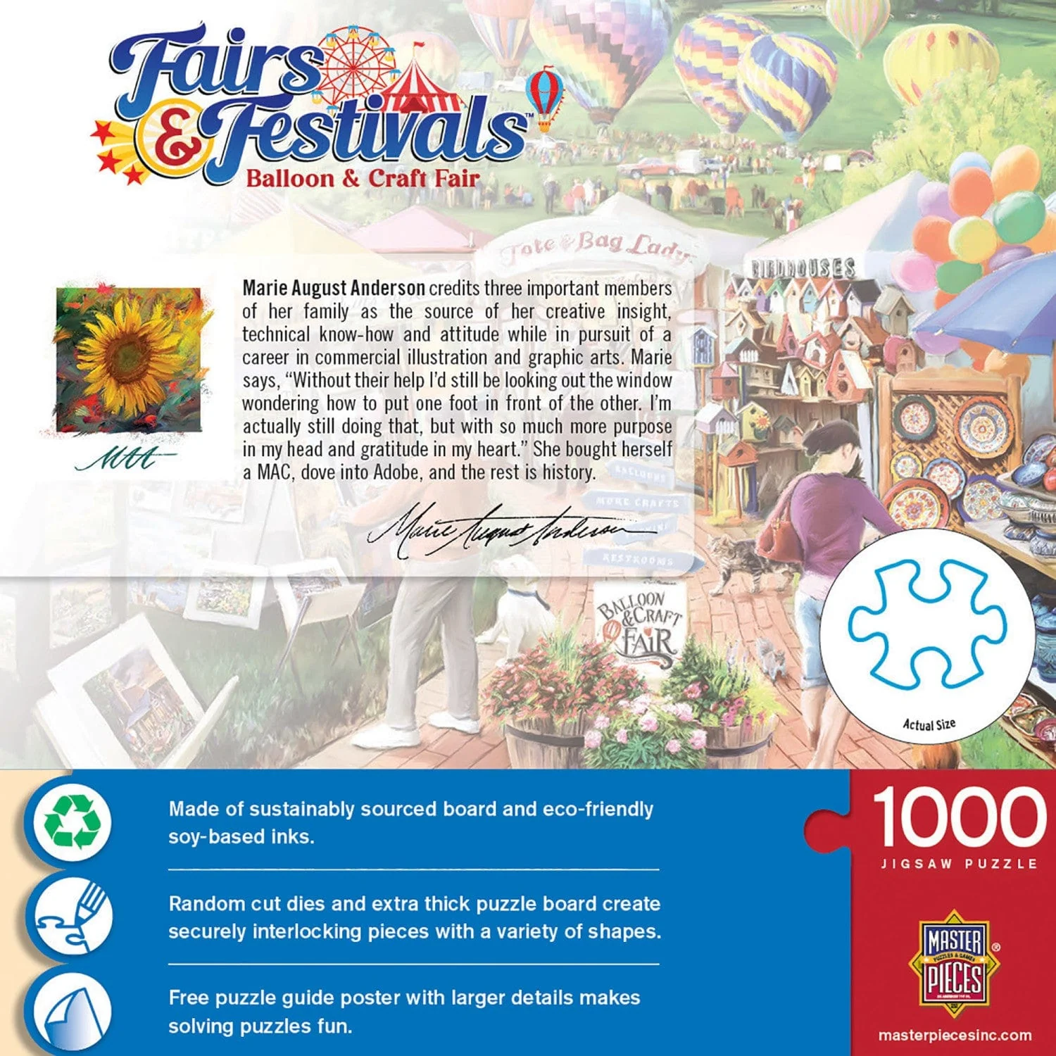 Fairs & Festivals - Balloon & Craft Fair 1000 Piece Jigsaw Puzzle - Image 3