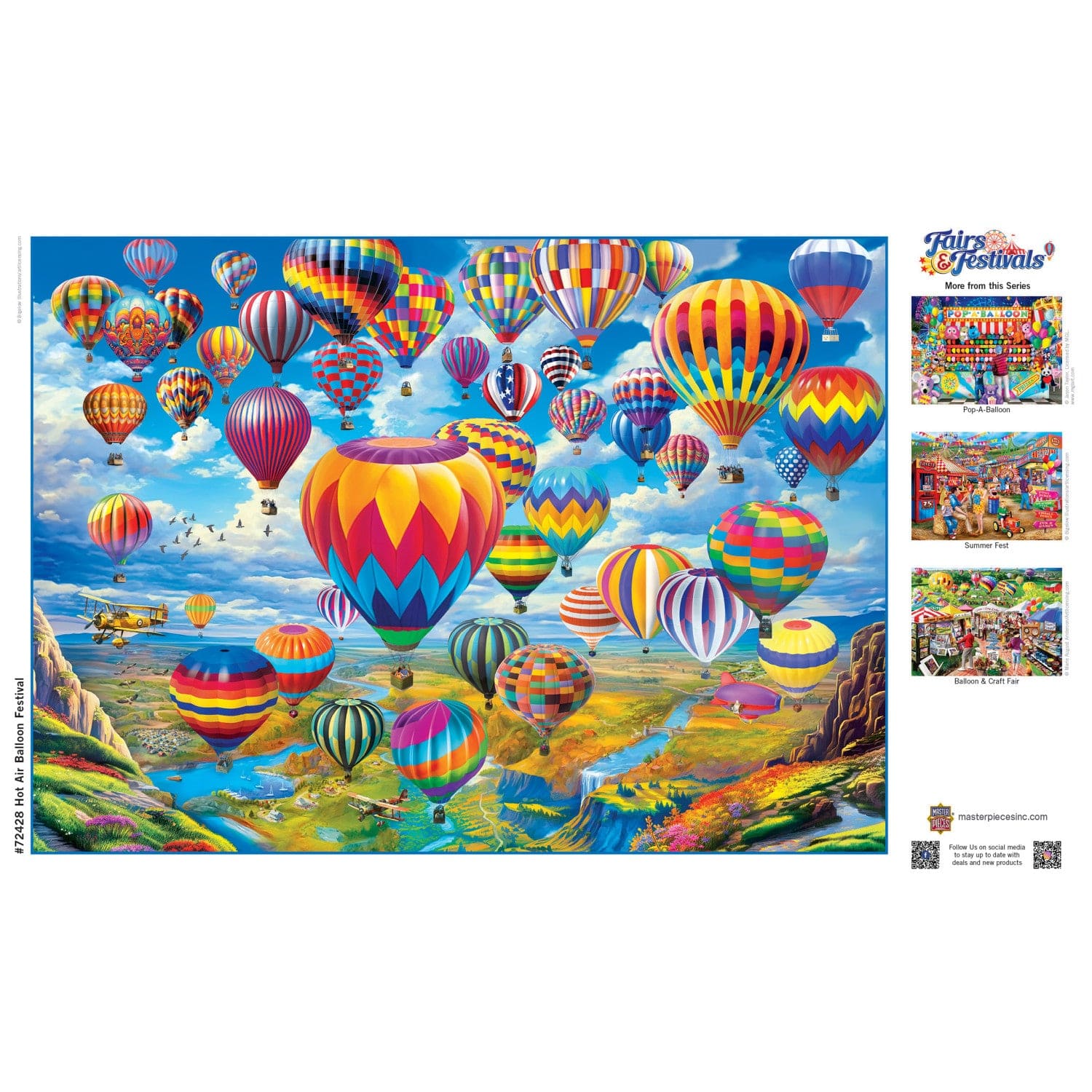 Fairs & Festivals - Hot Air Balloon Festival 1000 Piece Jigsaw Puzzle - Image 4