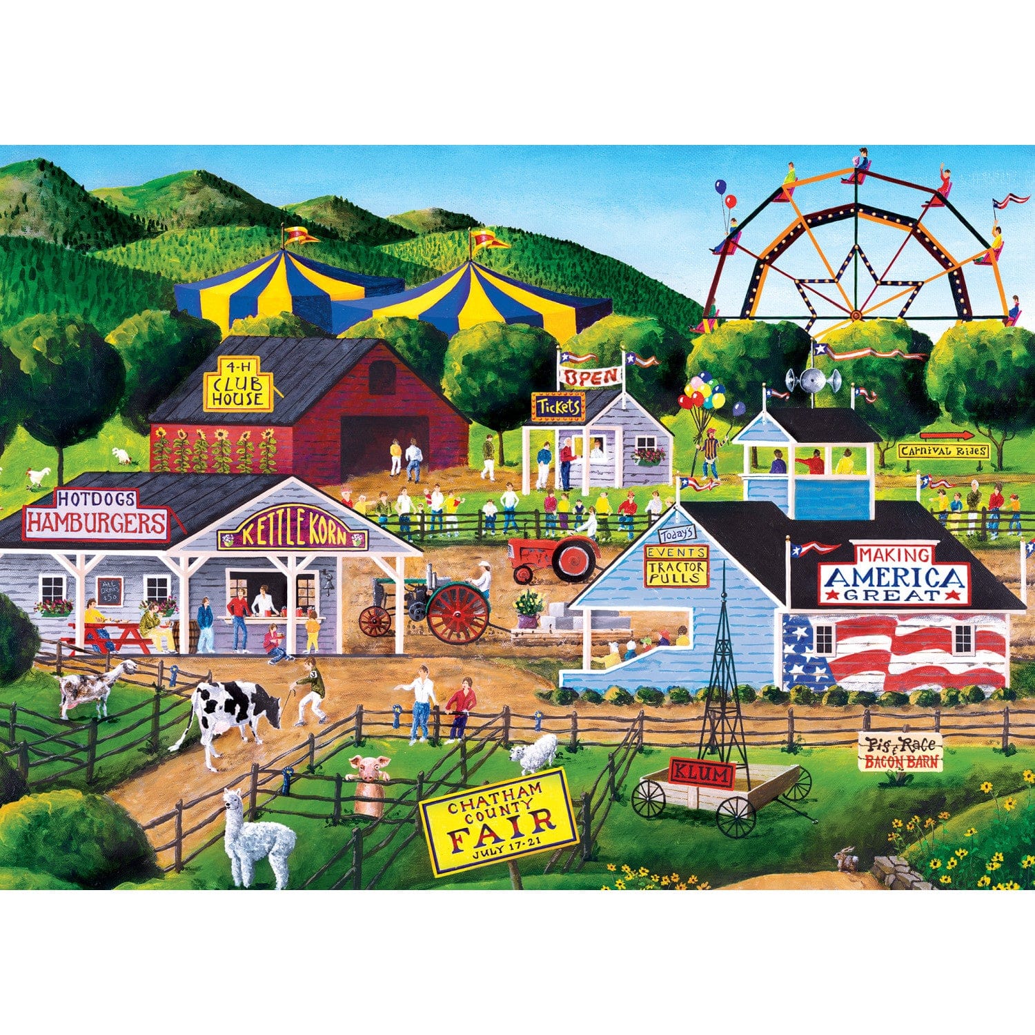Fairs & Festivals - Summer Carnival 1000 Piece Jigsaw Puzzle - Image 2