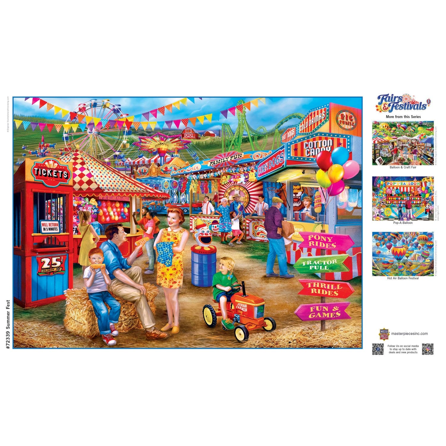 Fairs & Festivals - Summer Fest 1000 Piece Jigsaw Puzzle - Image 4