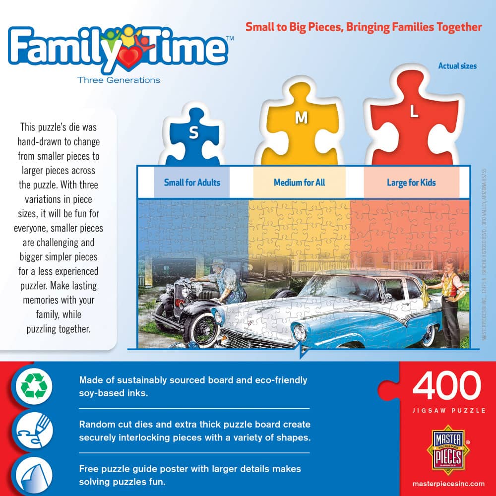 Family Time - Three Generations 400 Piece Jigsaw Puzzle - Image 3