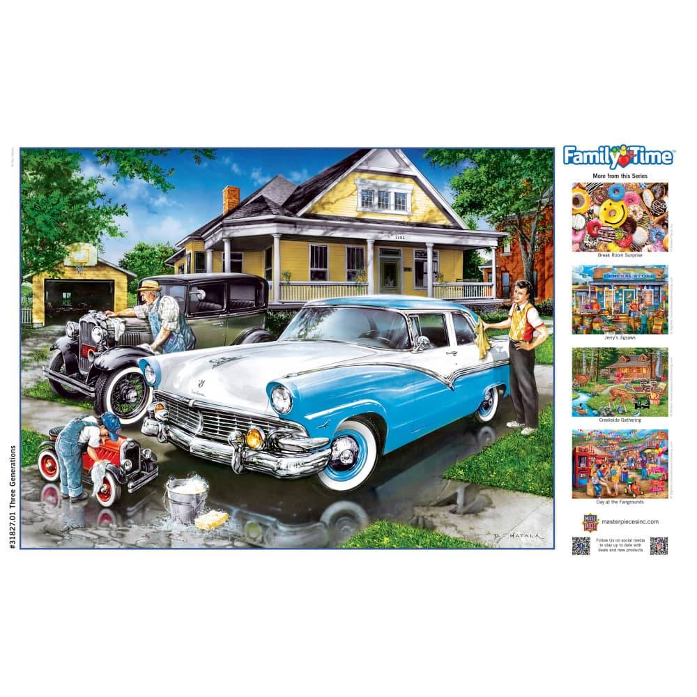 Family Time - Three Generations 400 Piece Jigsaw Puzzle - Image 4