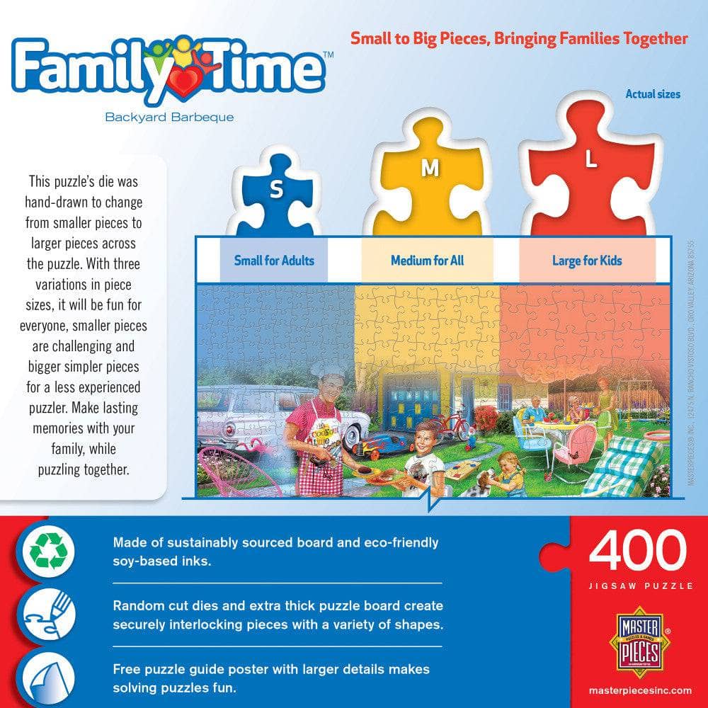 Family Time - Backyard Barbeque 400 Piece Jigsaw Puzzle - Image 3