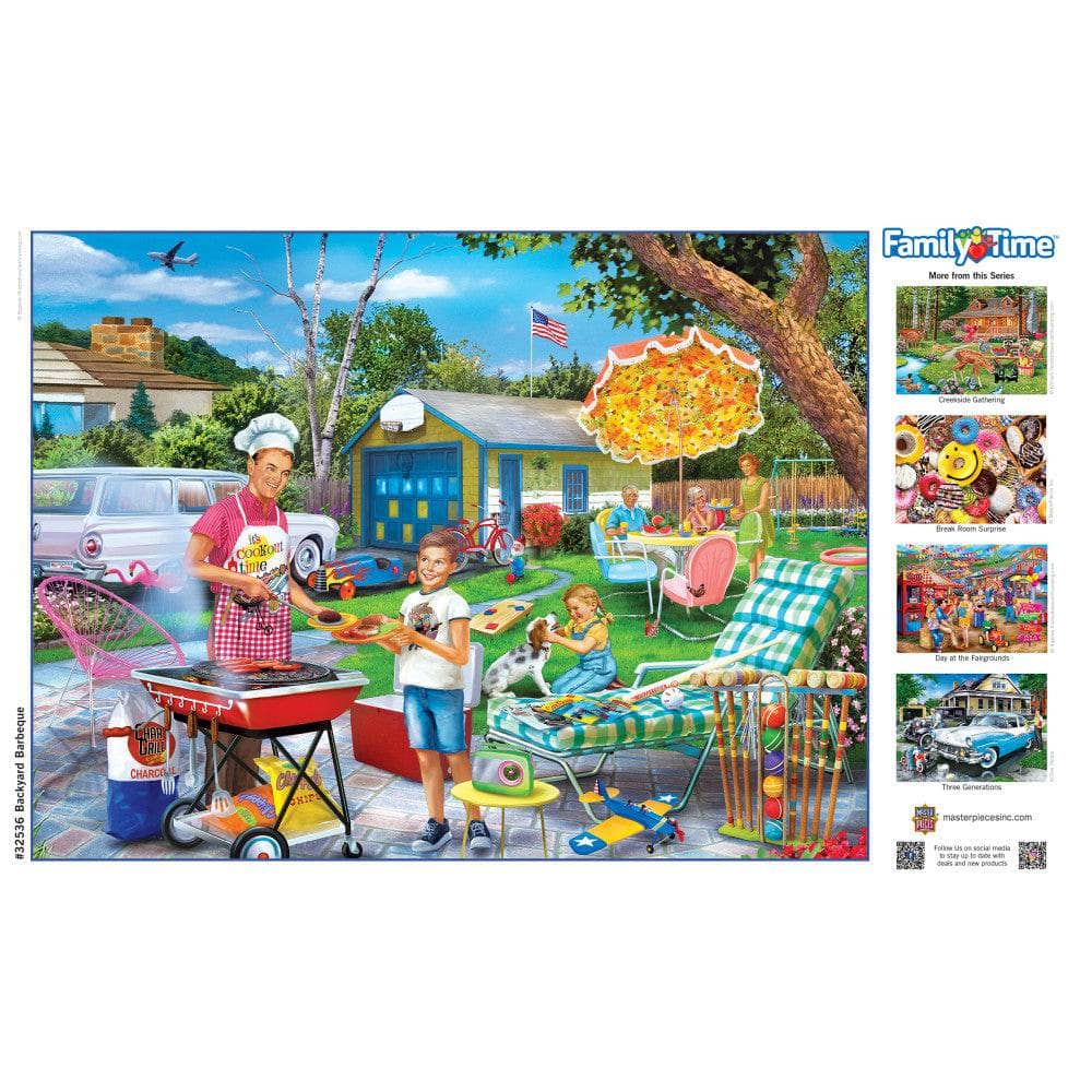 Family Time - Backyard Barbeque 400 Piece Jigsaw Puzzle - Image 4
