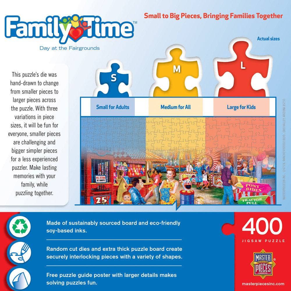 Family Time - Day at the Fairgrounds 400 Piece Jigsaw Puzzle - Image 3