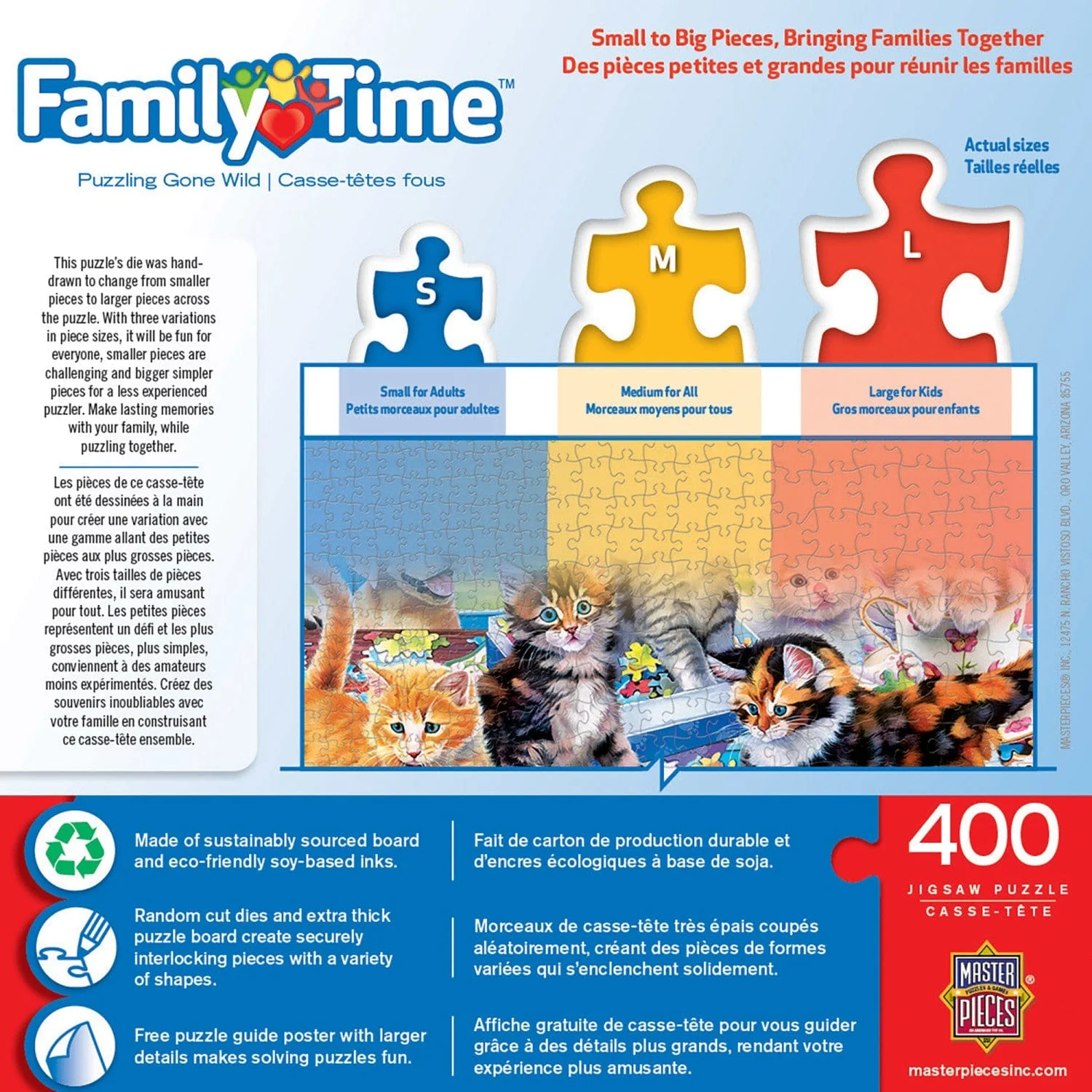 Family Time - Puzzling Gone Wild 400 Piece Jigsaw Puzzle - Image 3