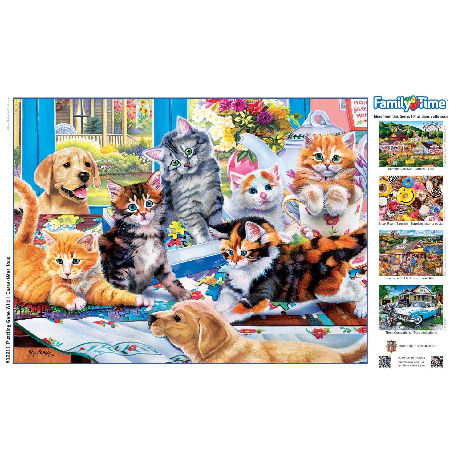 Family Time - Puzzling Gone Wild 400 Piece Jigsaw Puzzle - Image 4