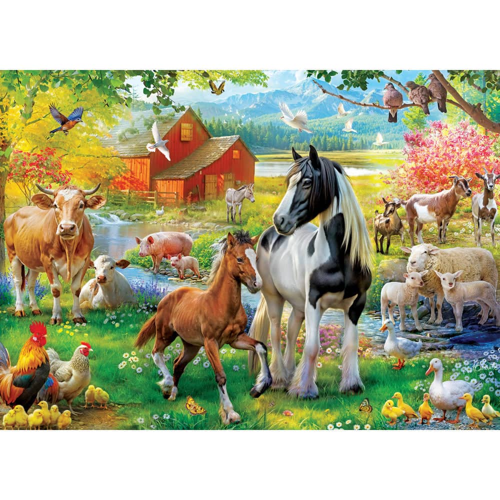 Farm & Country - Down on Maple Lane 1000 Piece Jigsaw Puzzle - Image 2