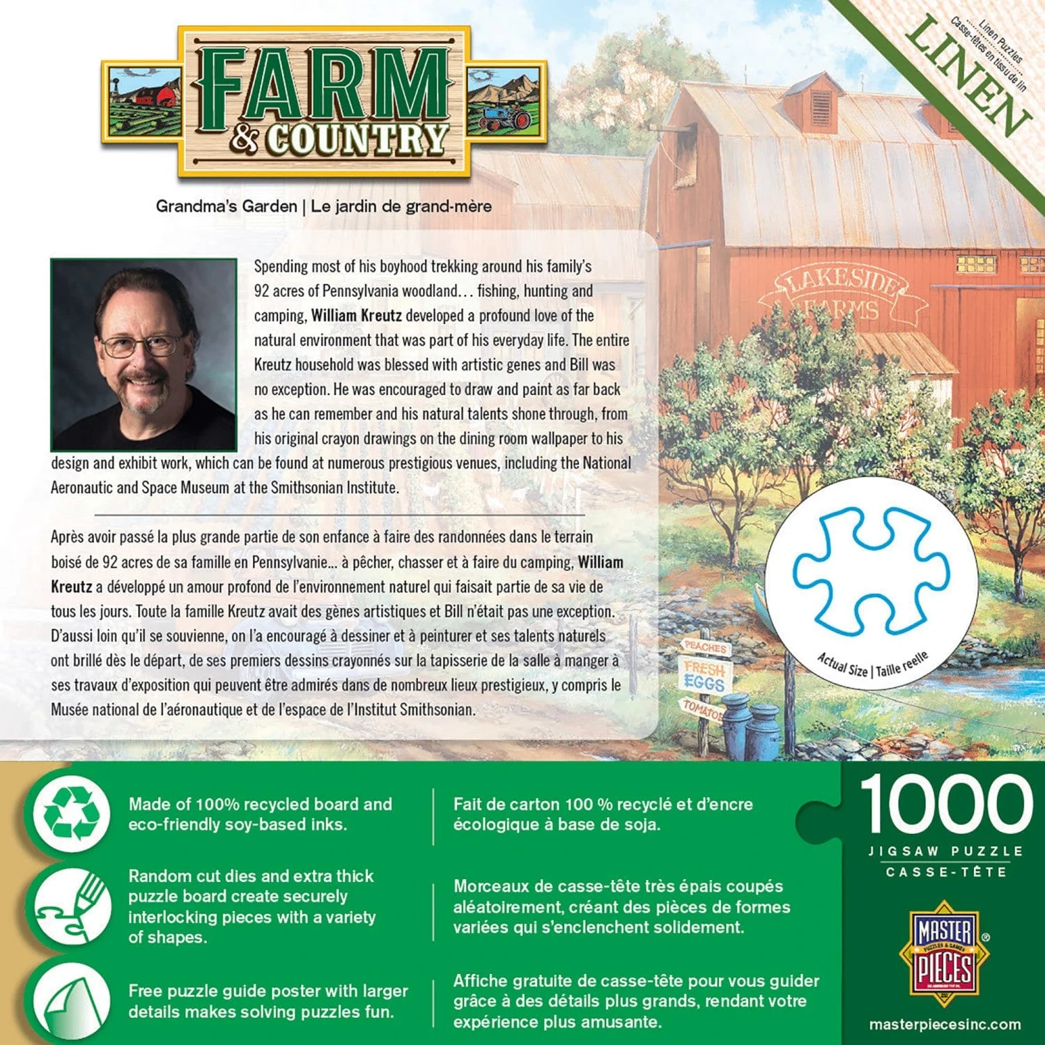 Farm & Country - Grandma's Garden 1000 Piece Jigsaw Puzzle - Image 3