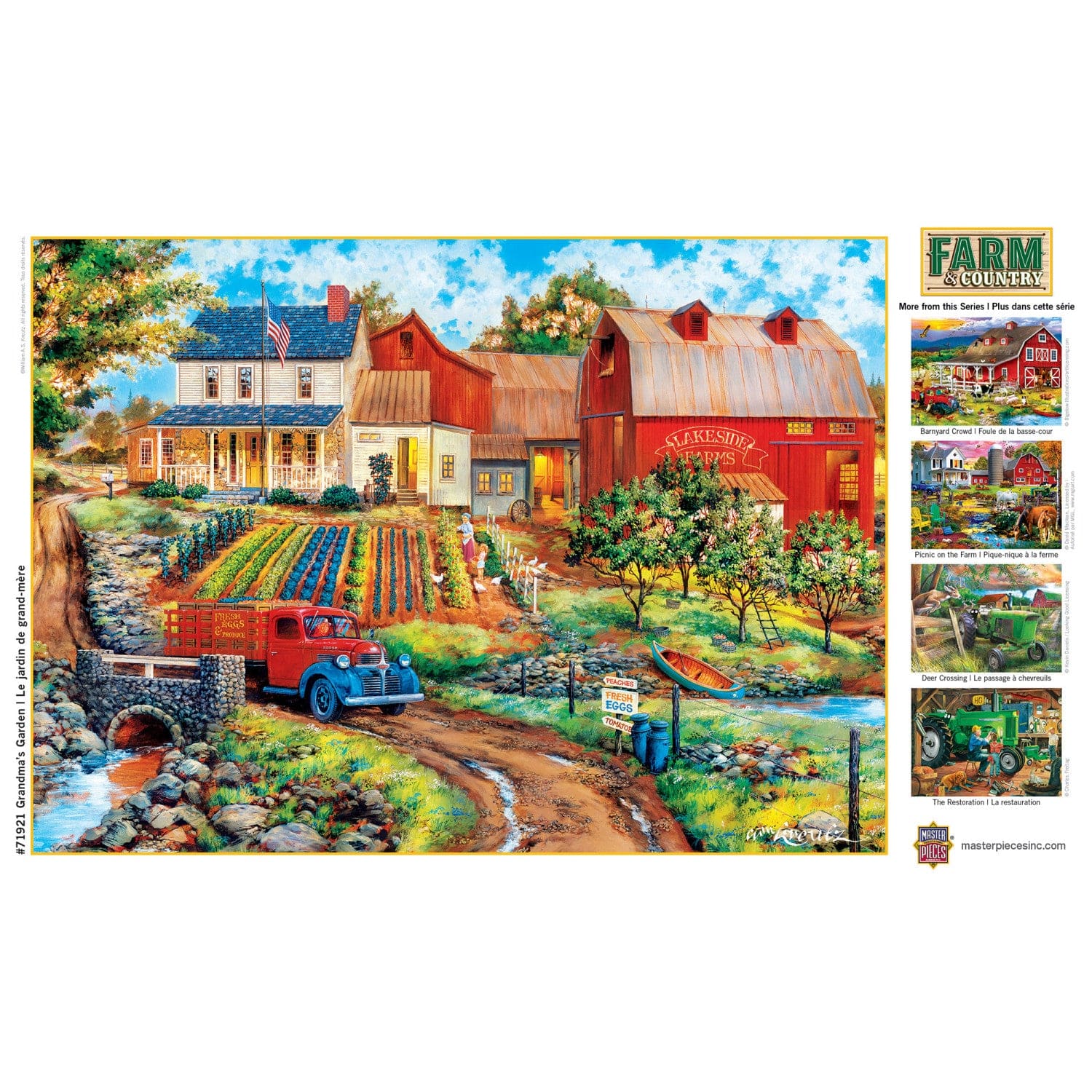 Farm & Country - Grandma's Garden 1000 Piece Jigsaw Puzzle - Image 4