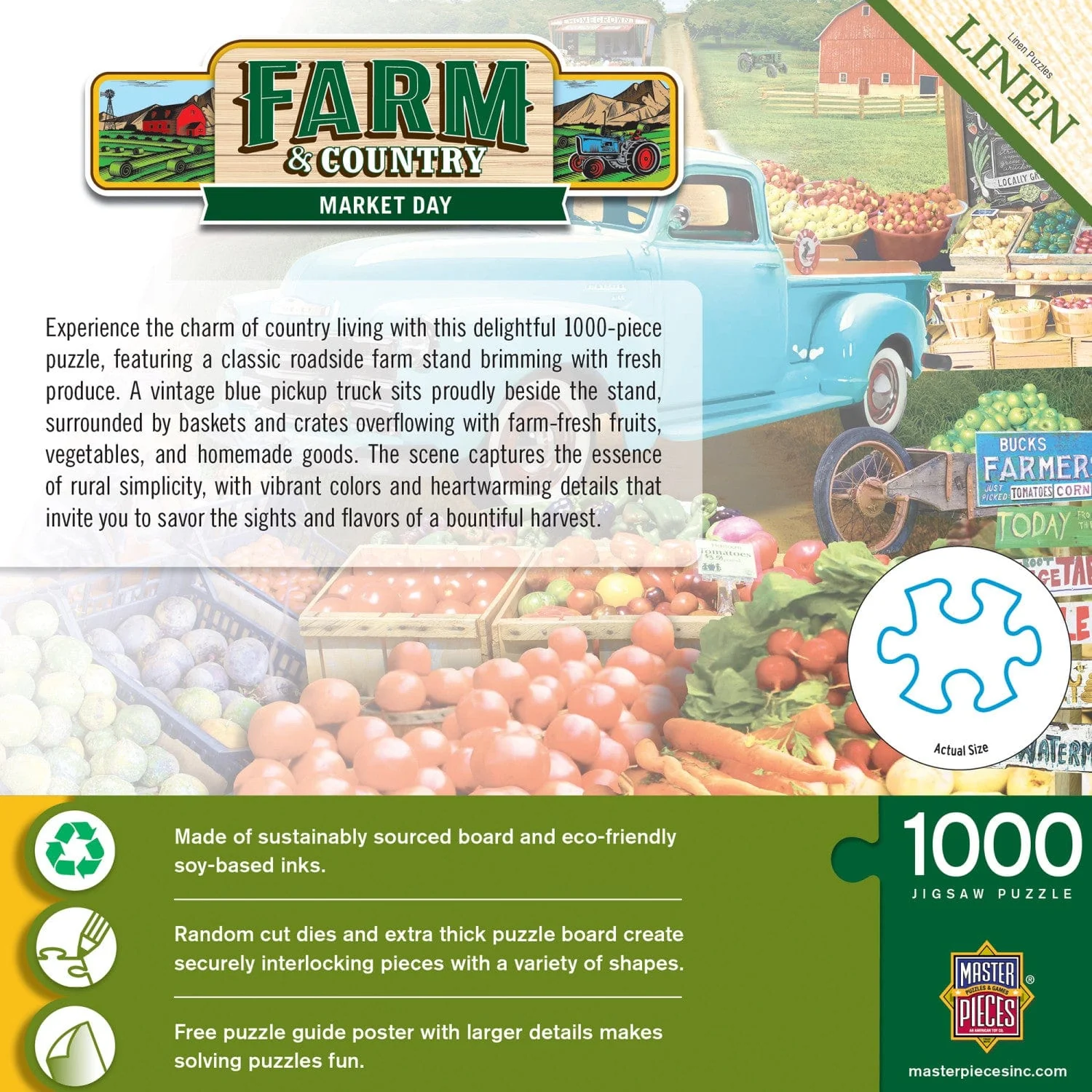 Farm & Country - Market Day 1000 Piece Jigsaw Puzzle - Image 3