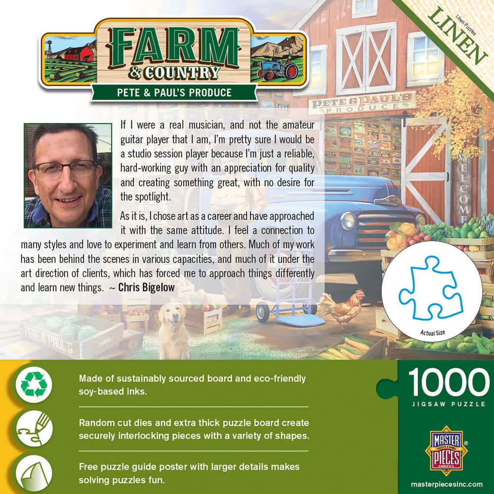 Farm & Country - Pete & Paul's Produce 1000 Piece Jigsaw Puzzle - Image 3