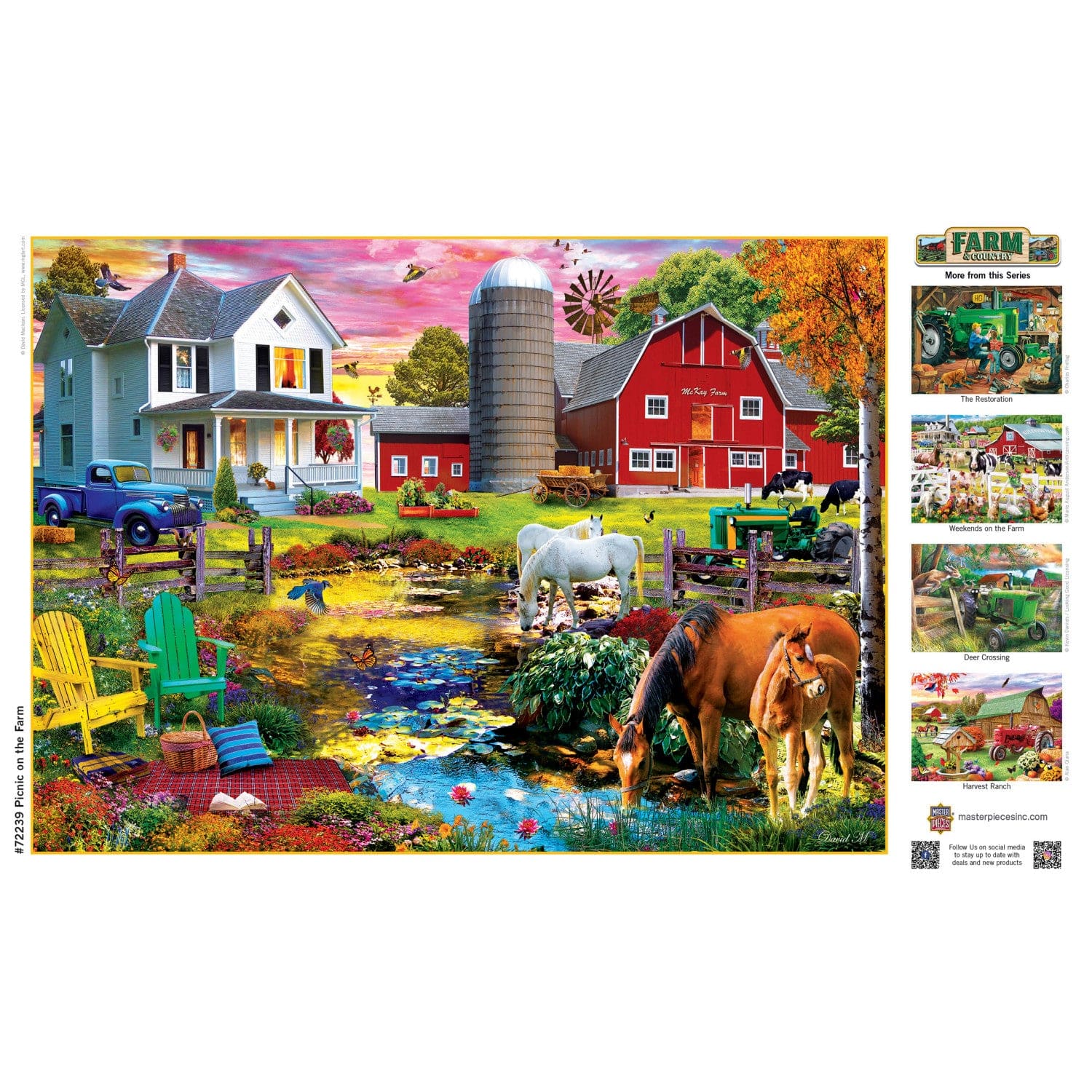 Farm & Country - Picnic on the Farm 1000 Piece Jigsaw Puzzle - Image 4