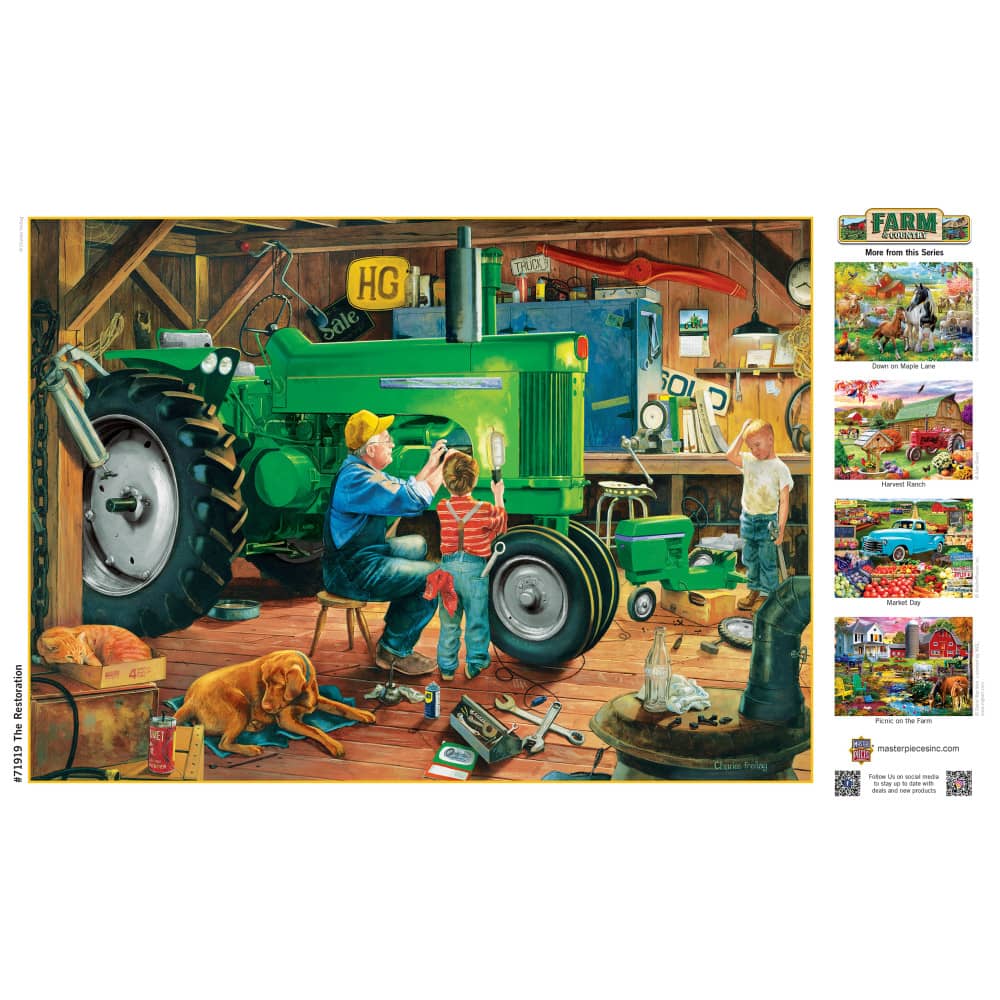 Farm & Country - The Restoration 1000 Piece Jigsaw Puzzle - Image 4