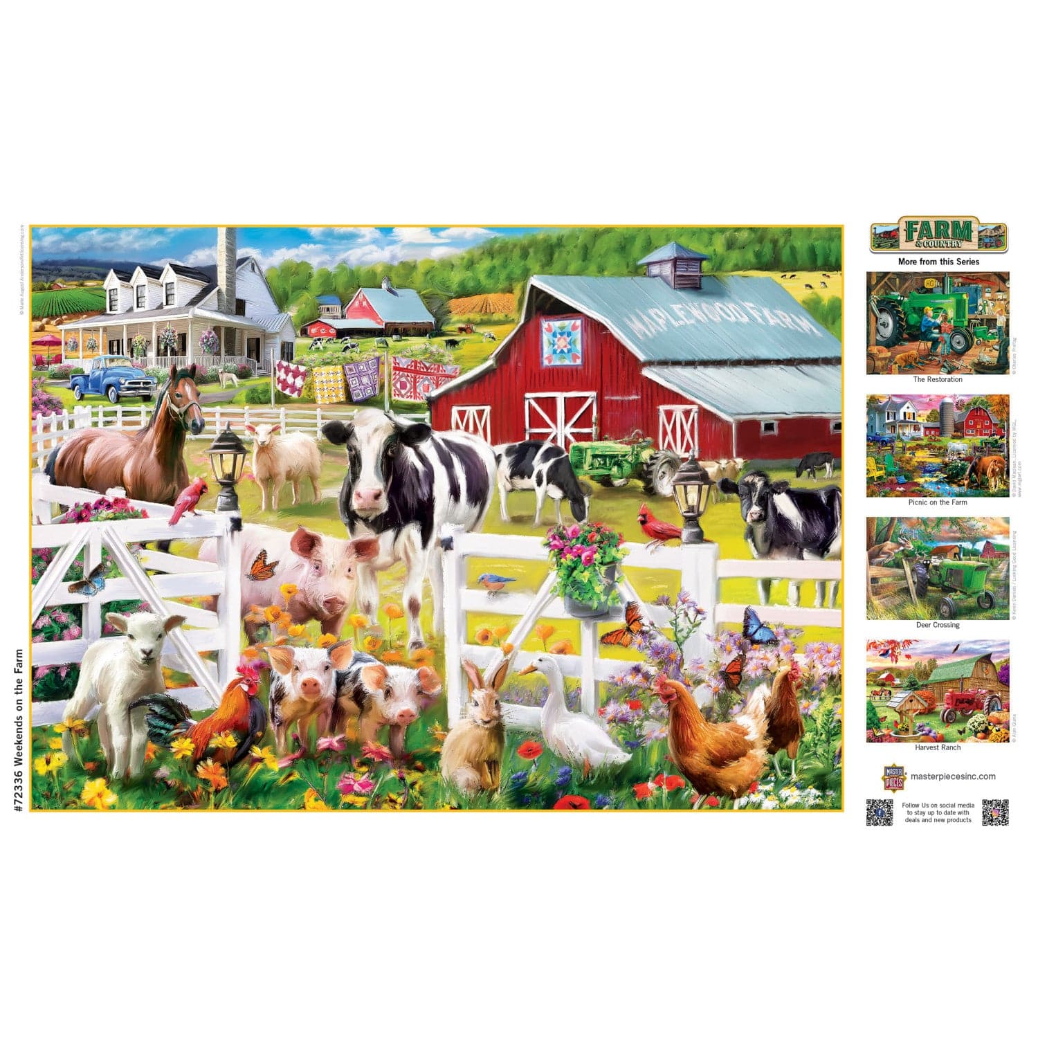 Farm & Country - Weekends On the Farm 1000 Piece Jigsaw Puzzle - Image 4