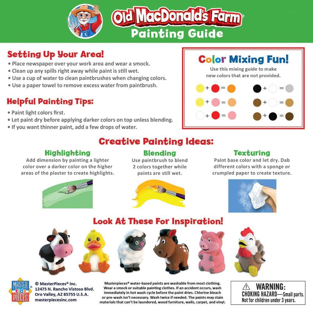 Old MacDonald's Farm - Plaster Figurine Paint Set - Image 4