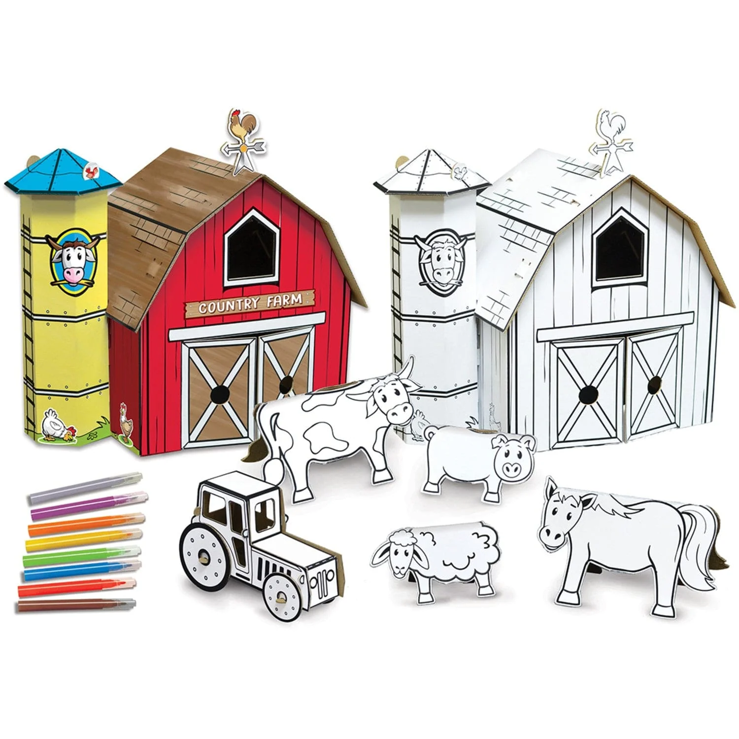 Craft Kit - Farm Playset Cardboard Buildable - Image 2