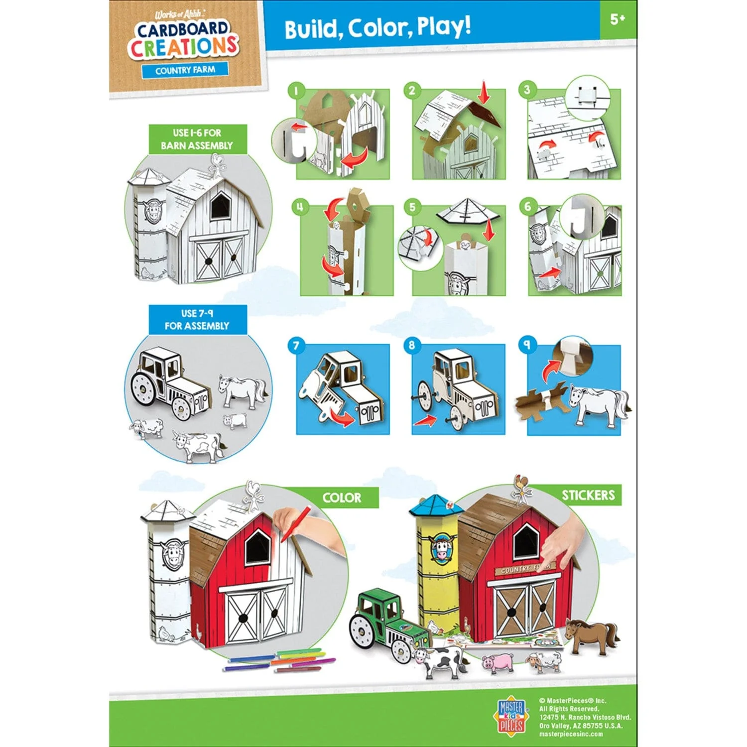 Craft Kit - Farm Playset Cardboard Buildable - Image 4