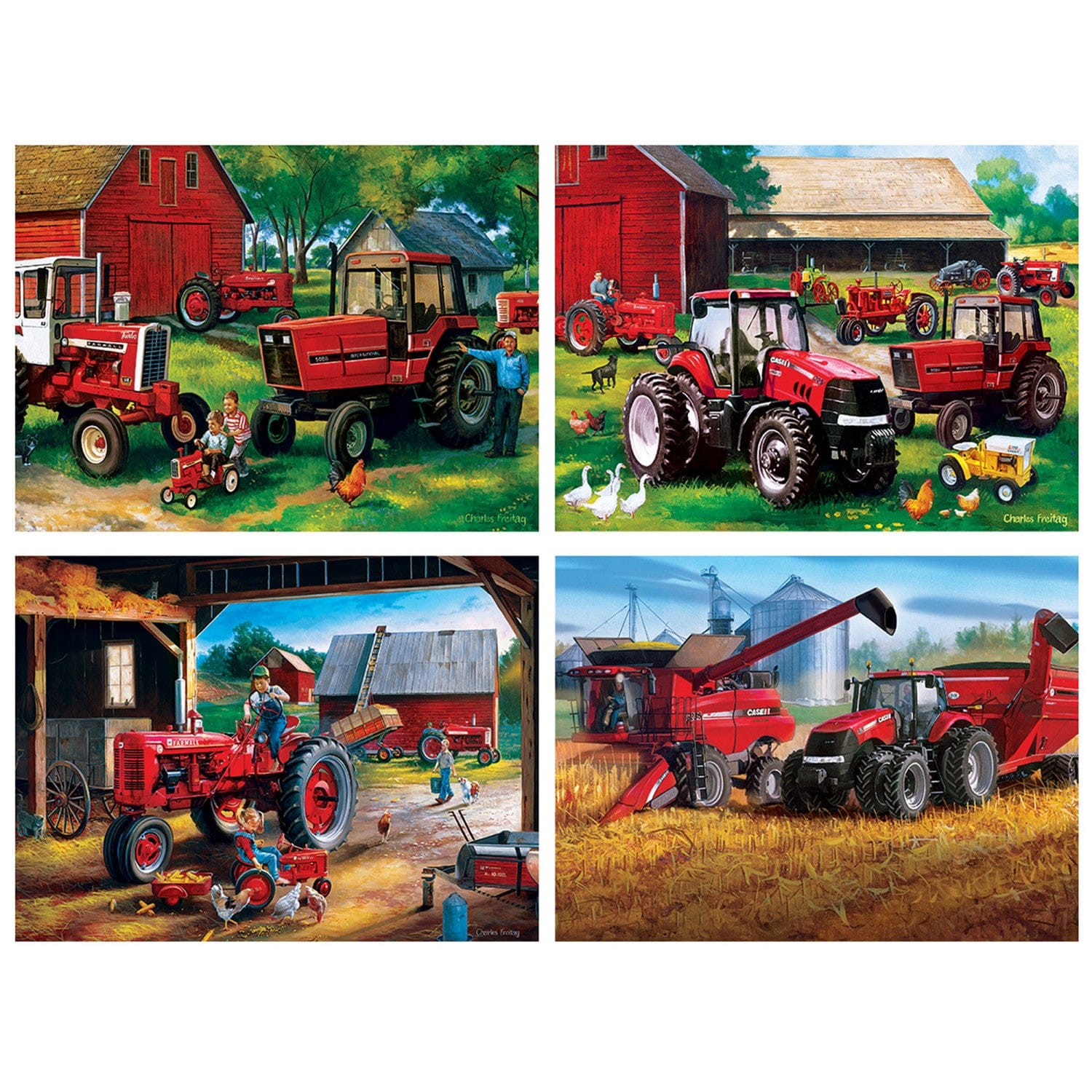Farmall 4-Pack 500 Piece Jigsaw Puzzles - Image 2