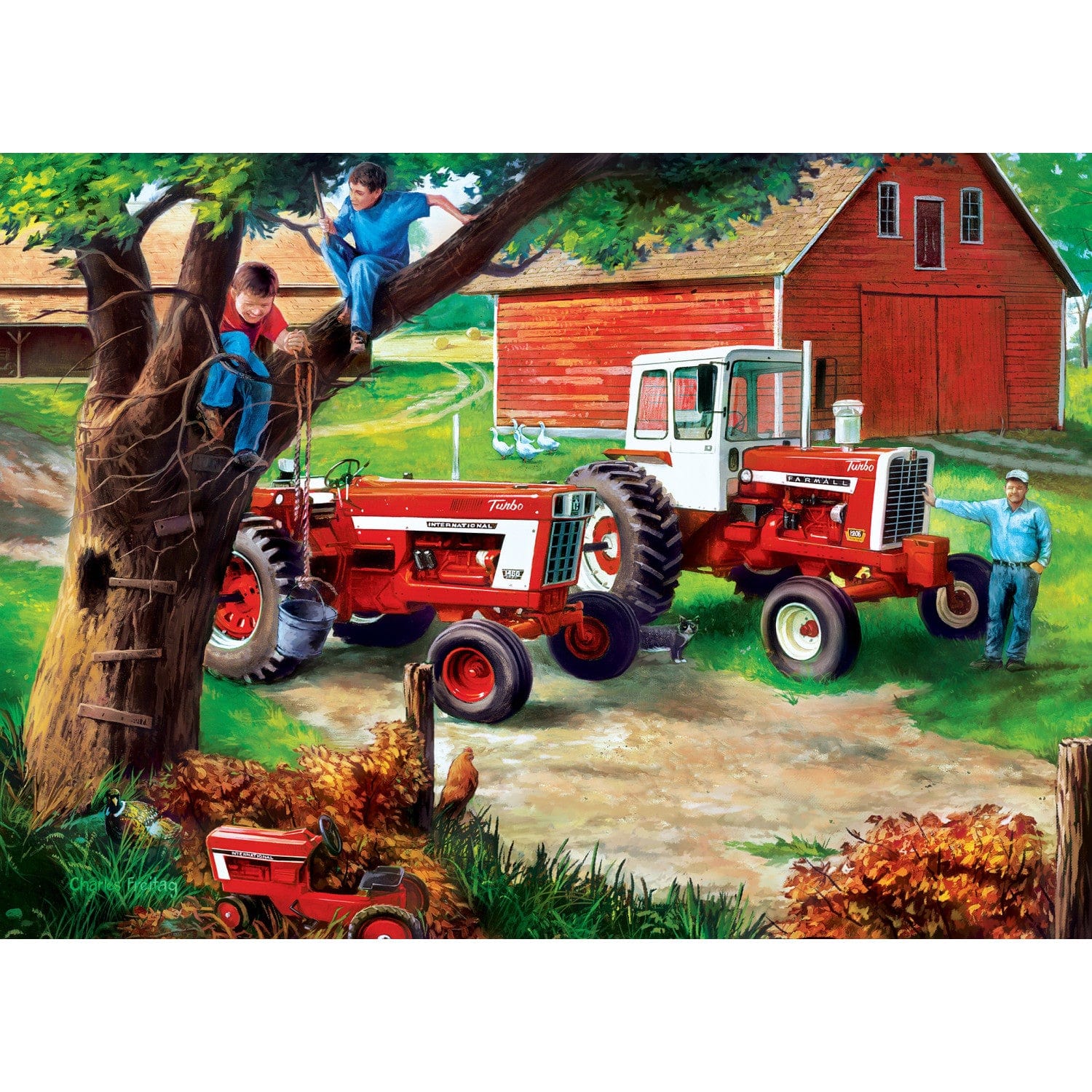 Farmall - Boys and Their Toys 1000 Piece Jigsaw Puzzle - Image 2