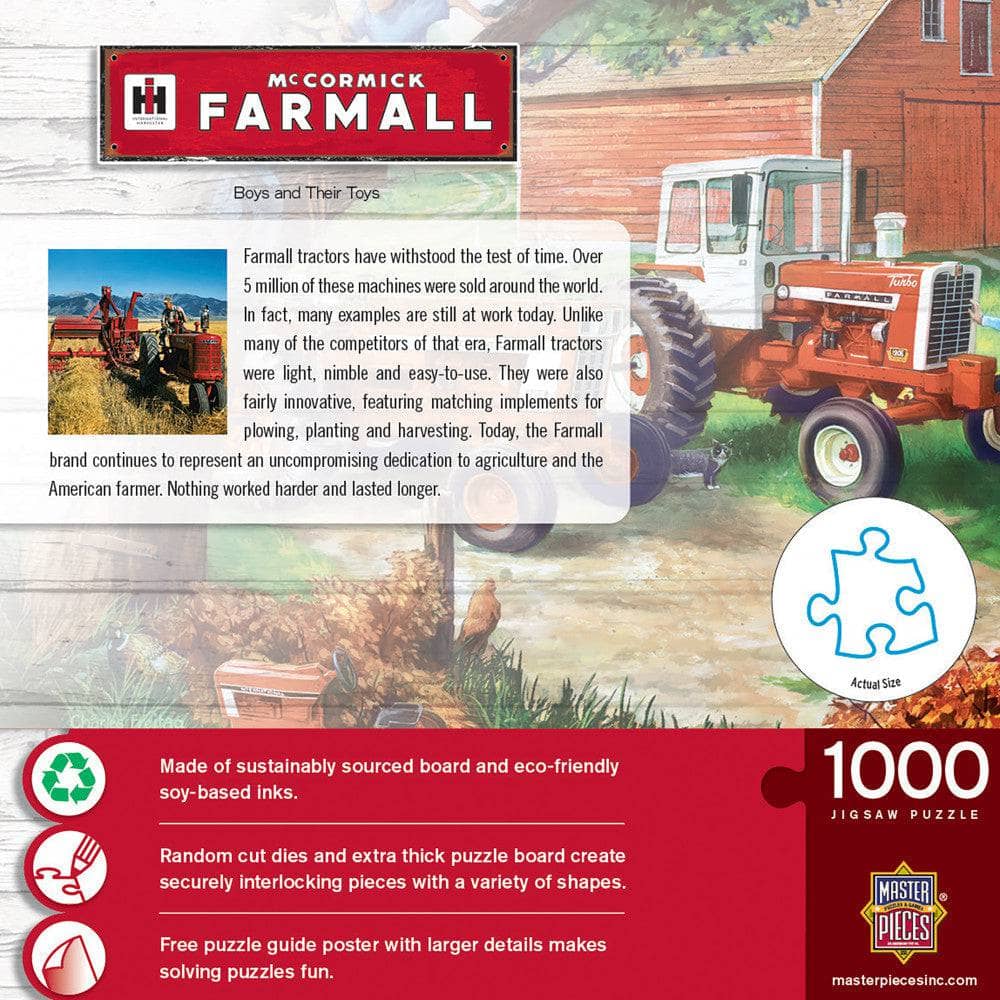 Farmall - Boys and Their Toys 1000 Piece Jigsaw Puzzle - Image 3