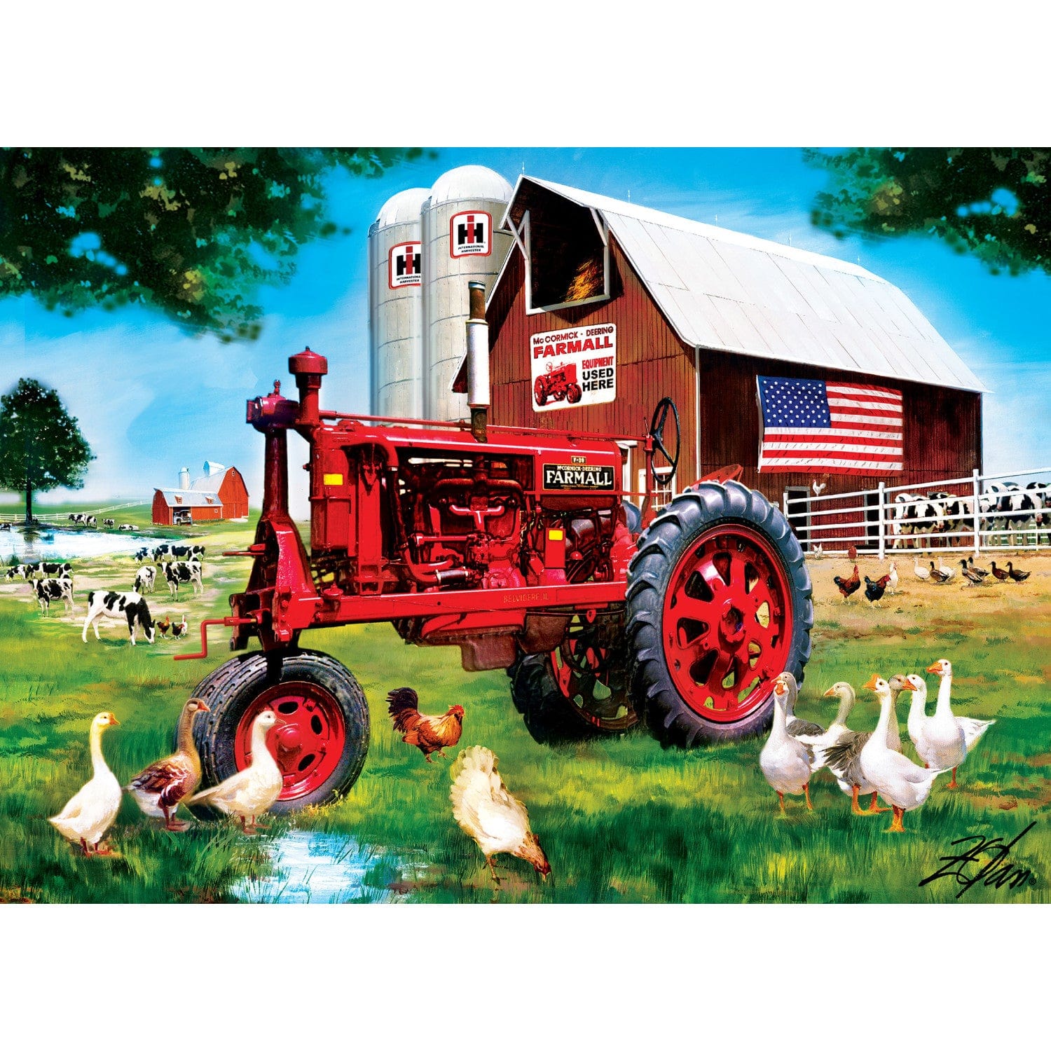Farmall - Red Nostalgia 1000 Piece Jigsaw Puzzle - Image 2