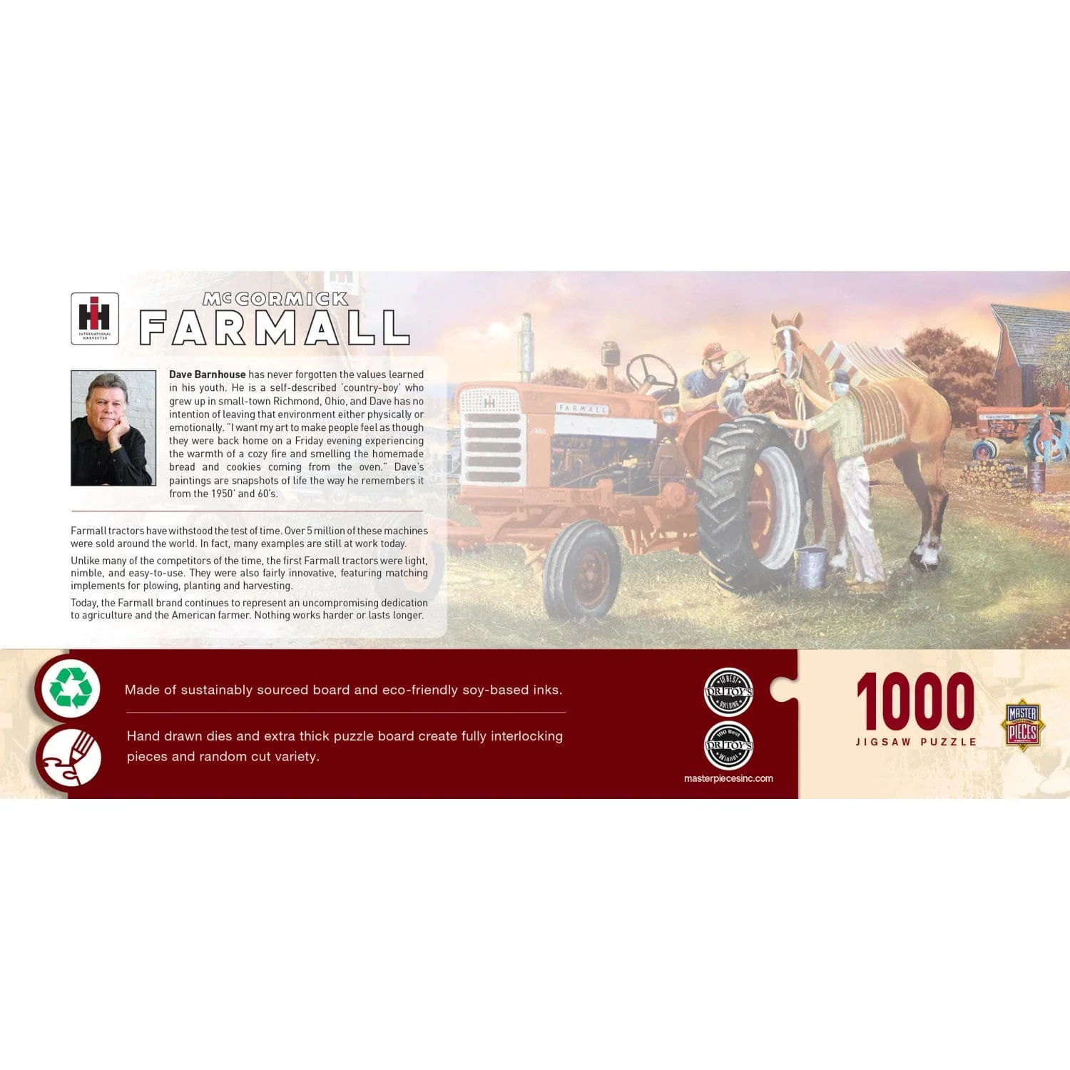 Farmall - Horsepower 1000 Piece Panoramic Jigsaw Puzzle - Image 3