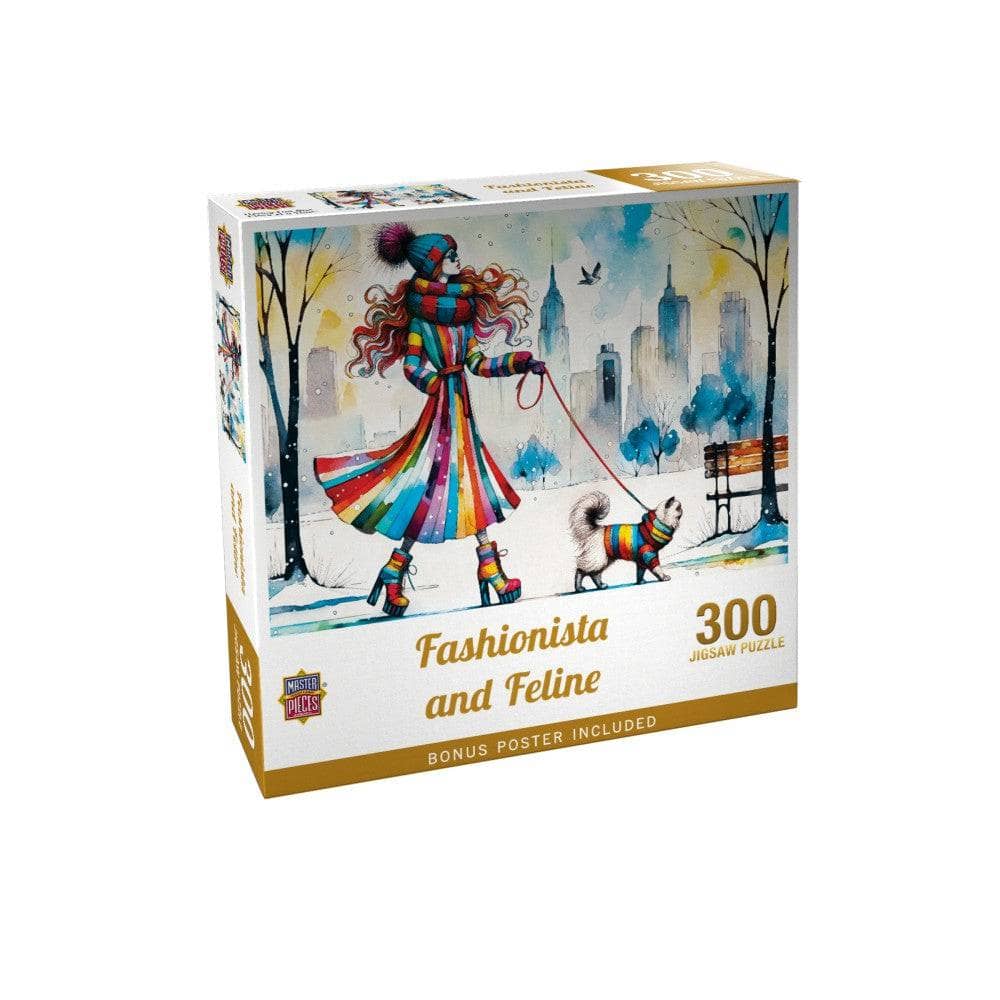 Fashionista and Feline - Jigsaw Puzzle - Image 2