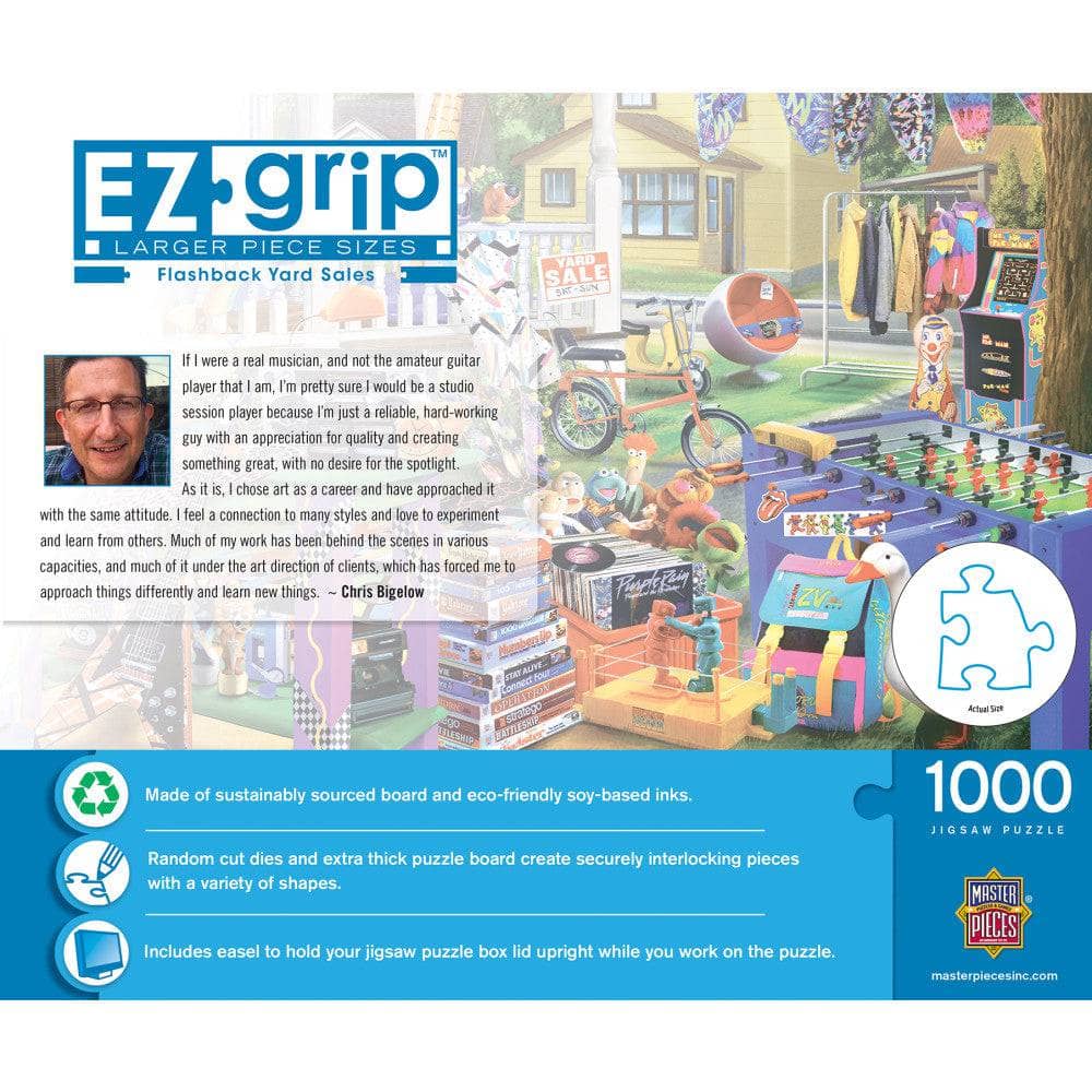 EZ Grip - Flashback Yard Sales 1000 Piece Jigsaw Puzzle - Image 3