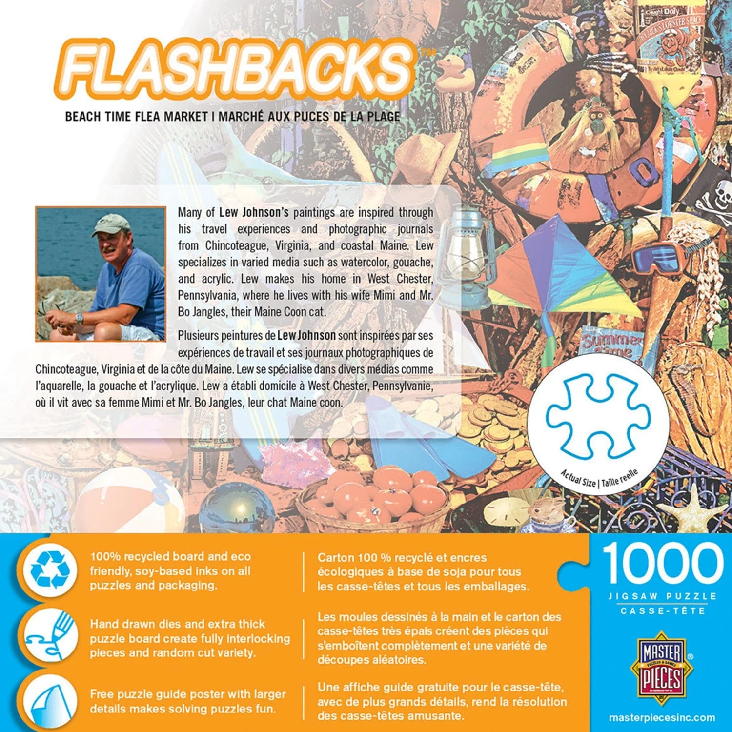 Flashbacks - Beach Time Flea Market 1000 Piece Jigsaw Puzzle - Image 3