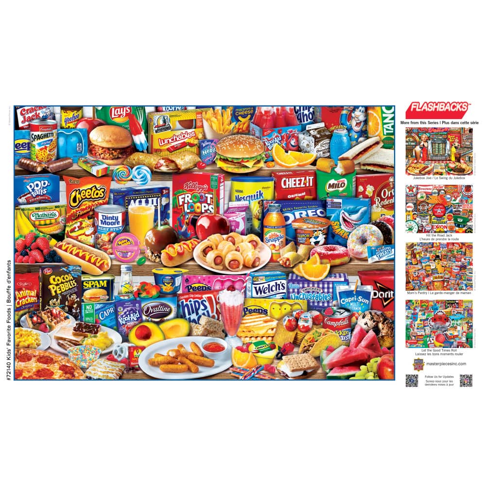 Flashbacks - Kids Favorite Foods 1000 Piece Jigsaw Puzzle - Image 4