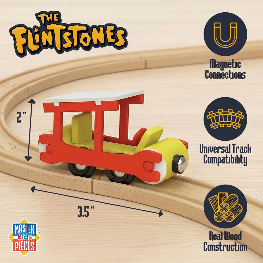 The Flintstones - Cave Mobile Wood Toy Train Engine - Image 5