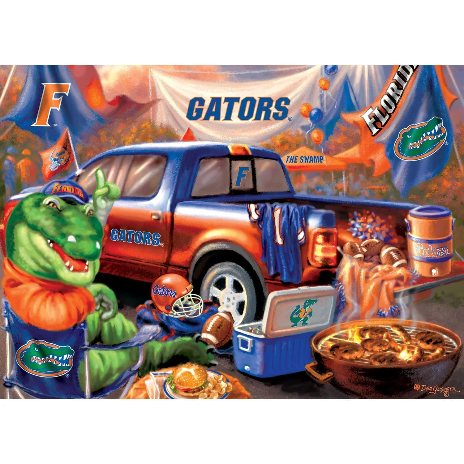 Florida Gators - Gameday 1000 Piece Jigsaw Puzzle - Image 2