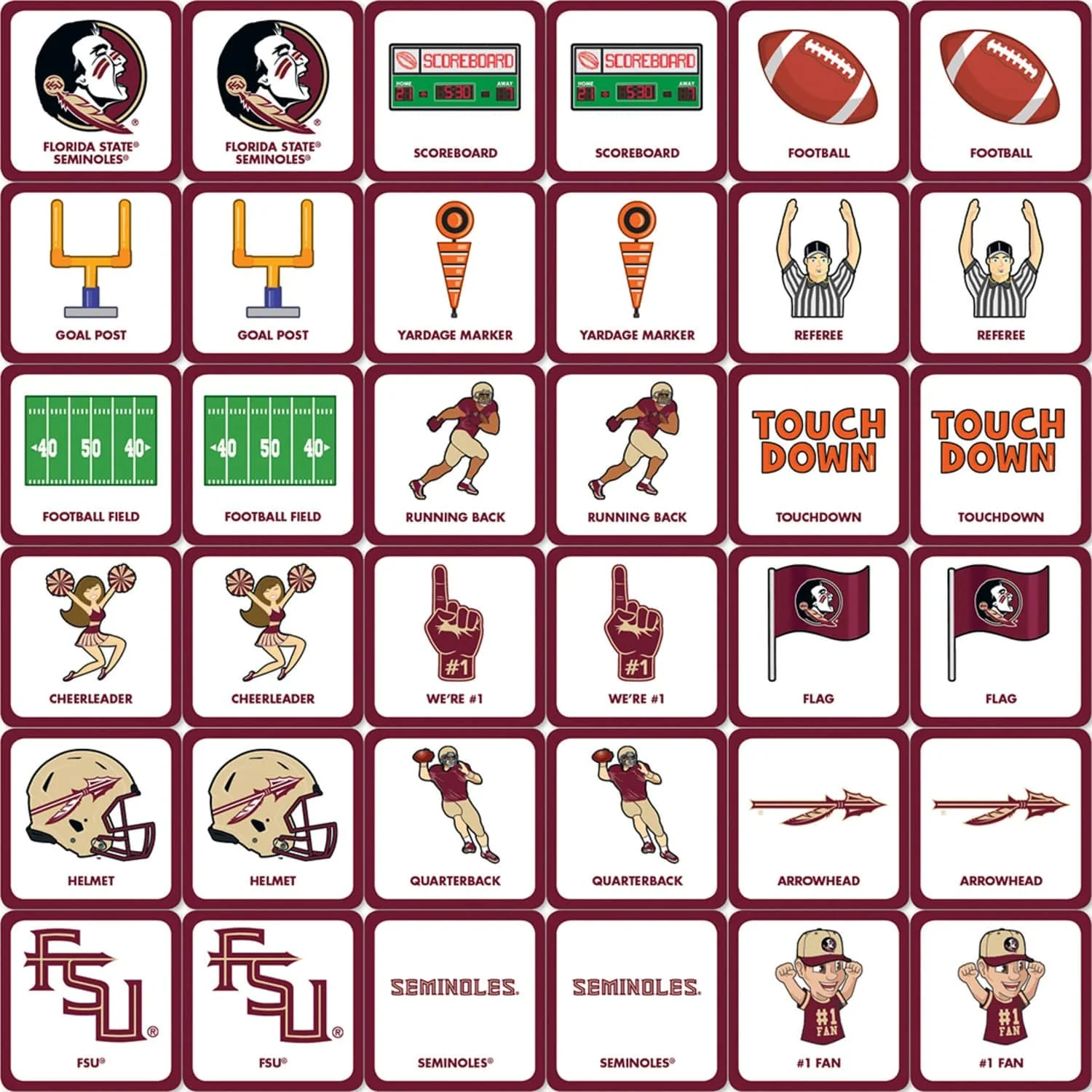 Florida State Seminoles Matching Game - Image 2