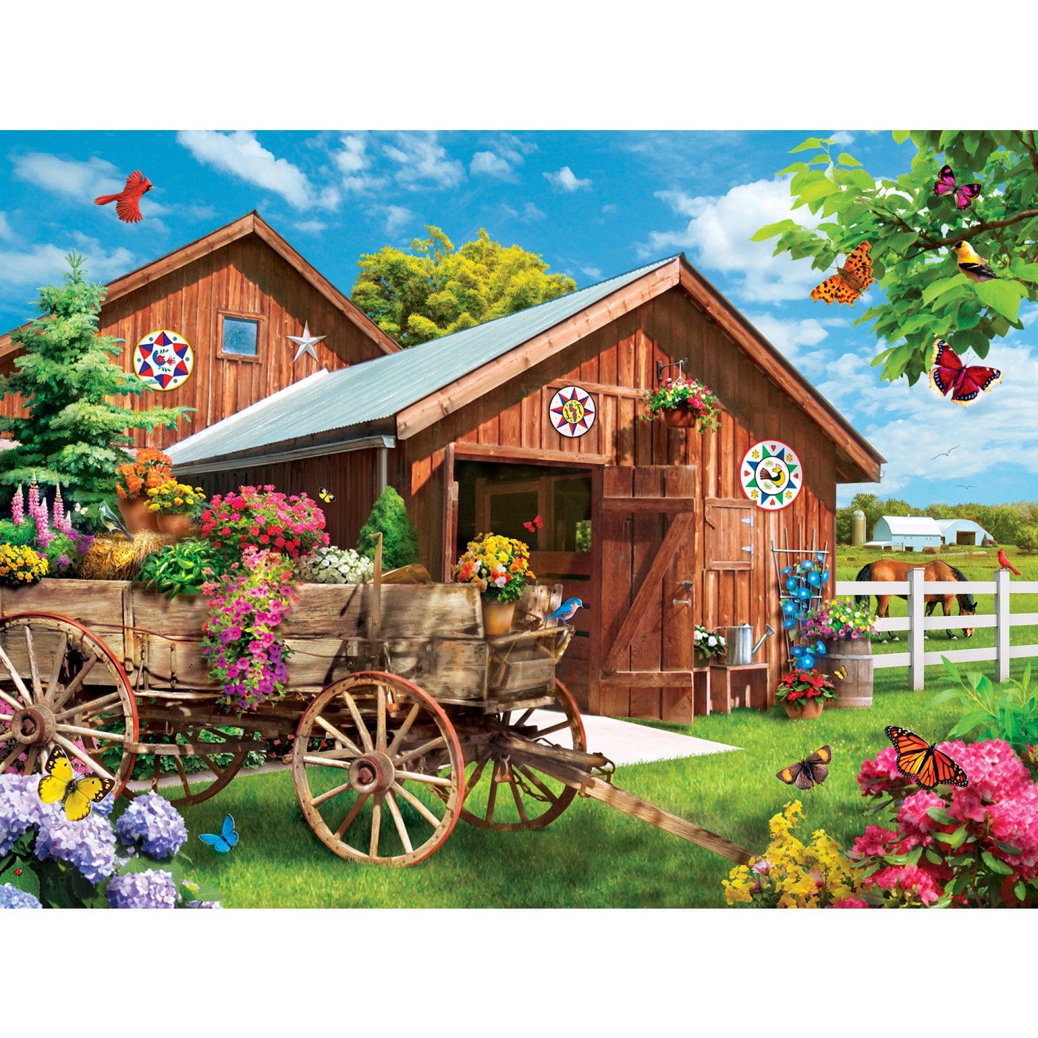Flying to Flower Farm - Jigsaw Puzzle