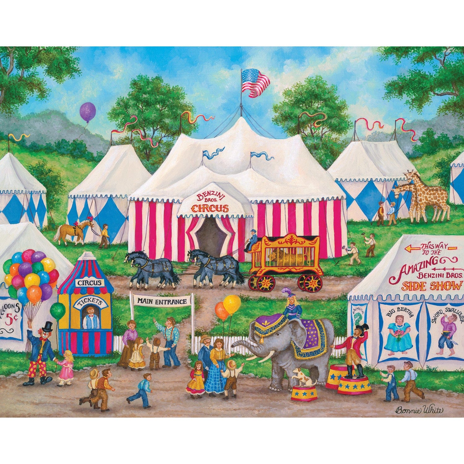Folk Art Jigsaw Puzzle Collection - 12 Pack - Image 3