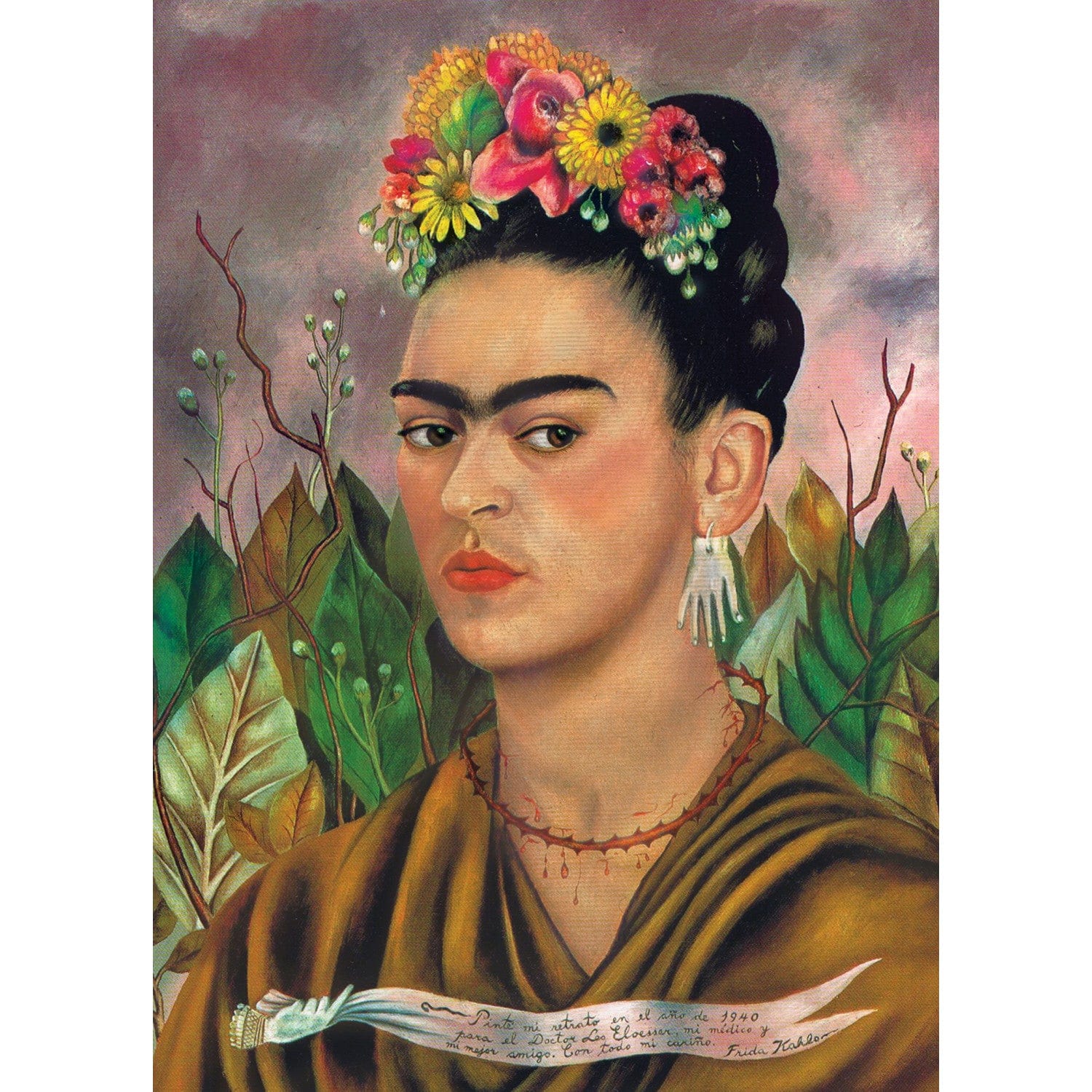 Frida Kahlo Self Portrait - Jigsaw Puzzle