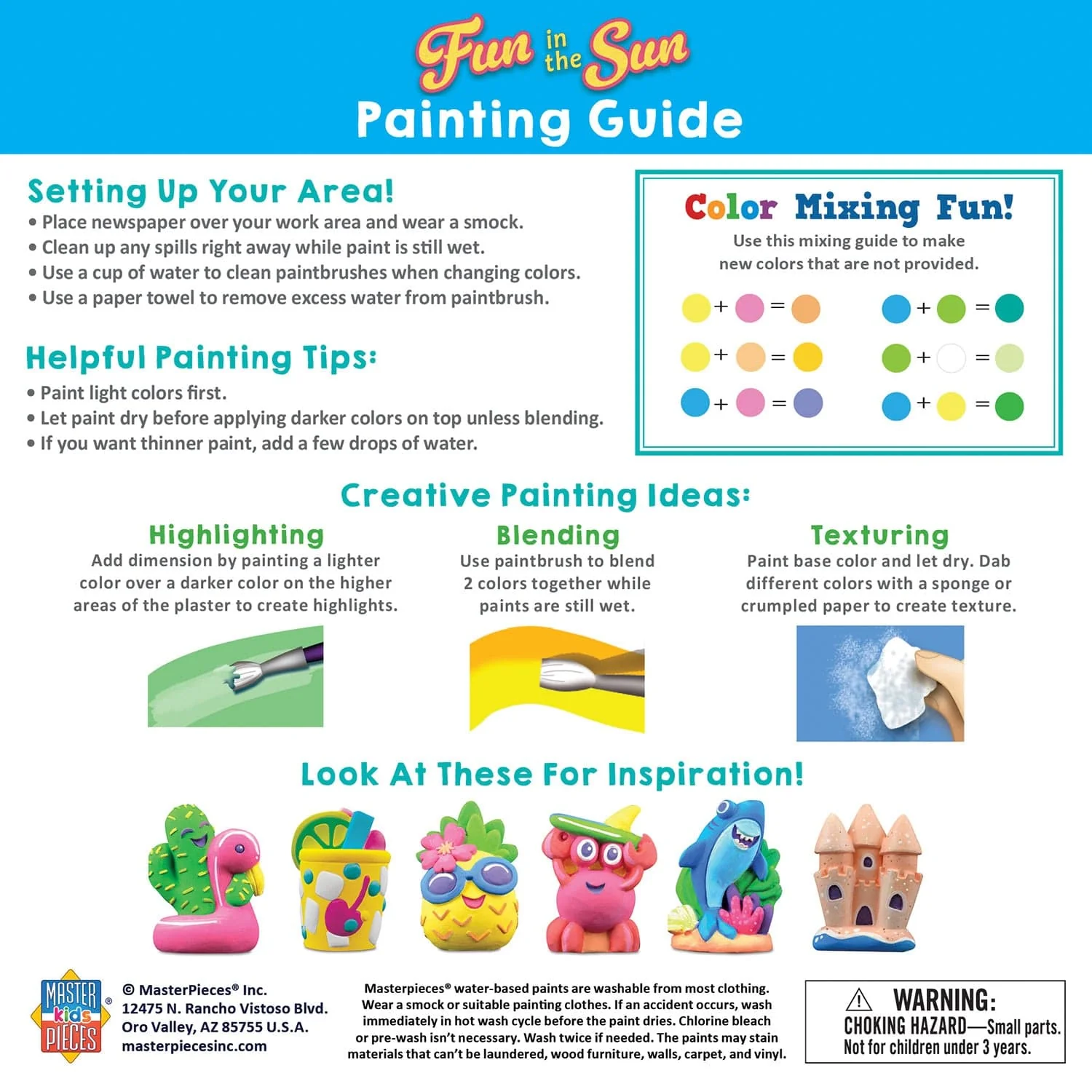 Fun in the Sun - Plaster Figurine Paint Set - Image 4
