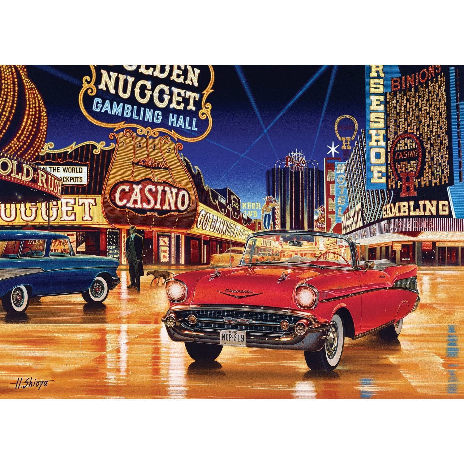 Cruisin' Route 66 - Gamblin' Man 1000 Piece Jigsaw Puzzle - Image 2