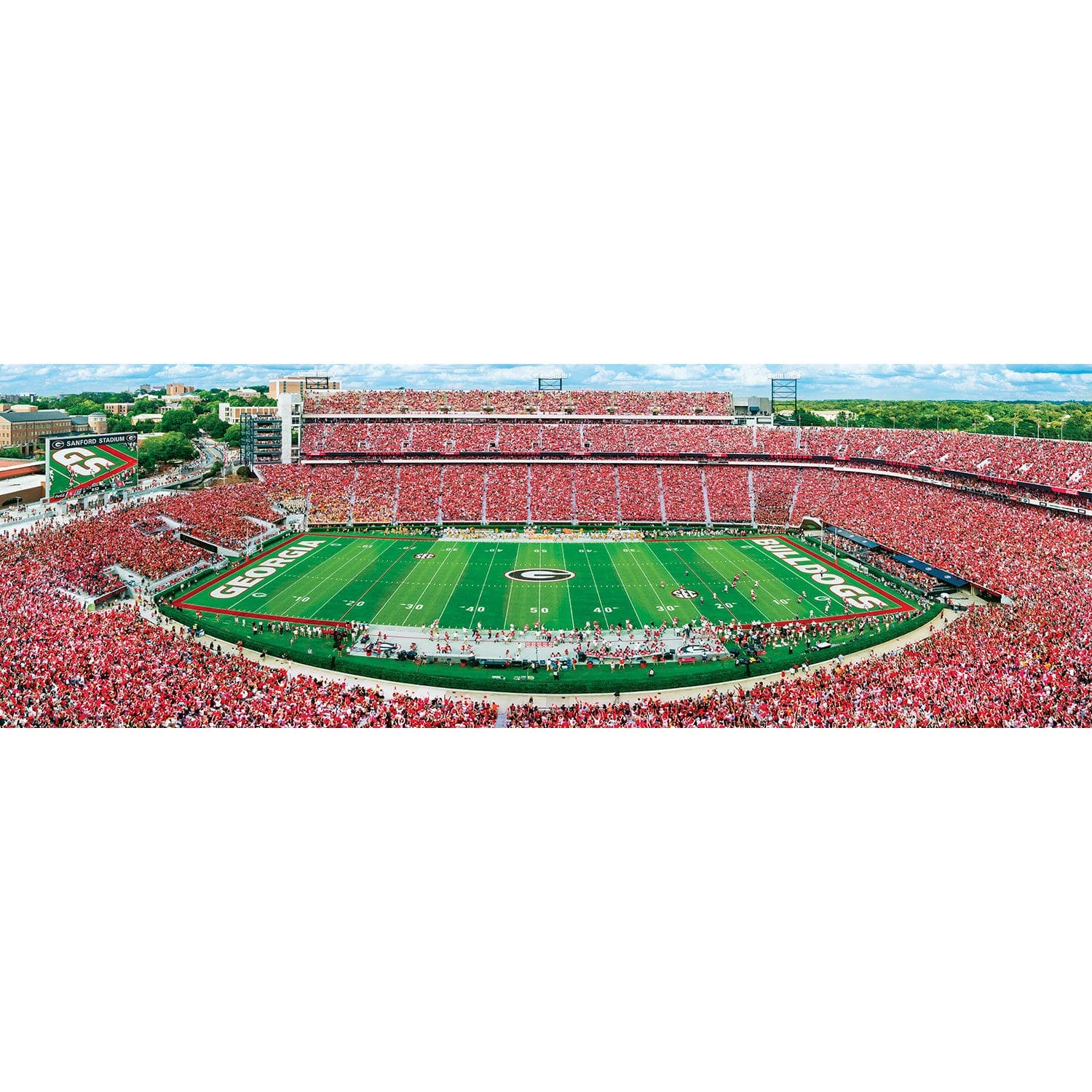 Georgia Bulldogs - 1000 Piece Panoramic Jigsaw Puzzle - Image 2